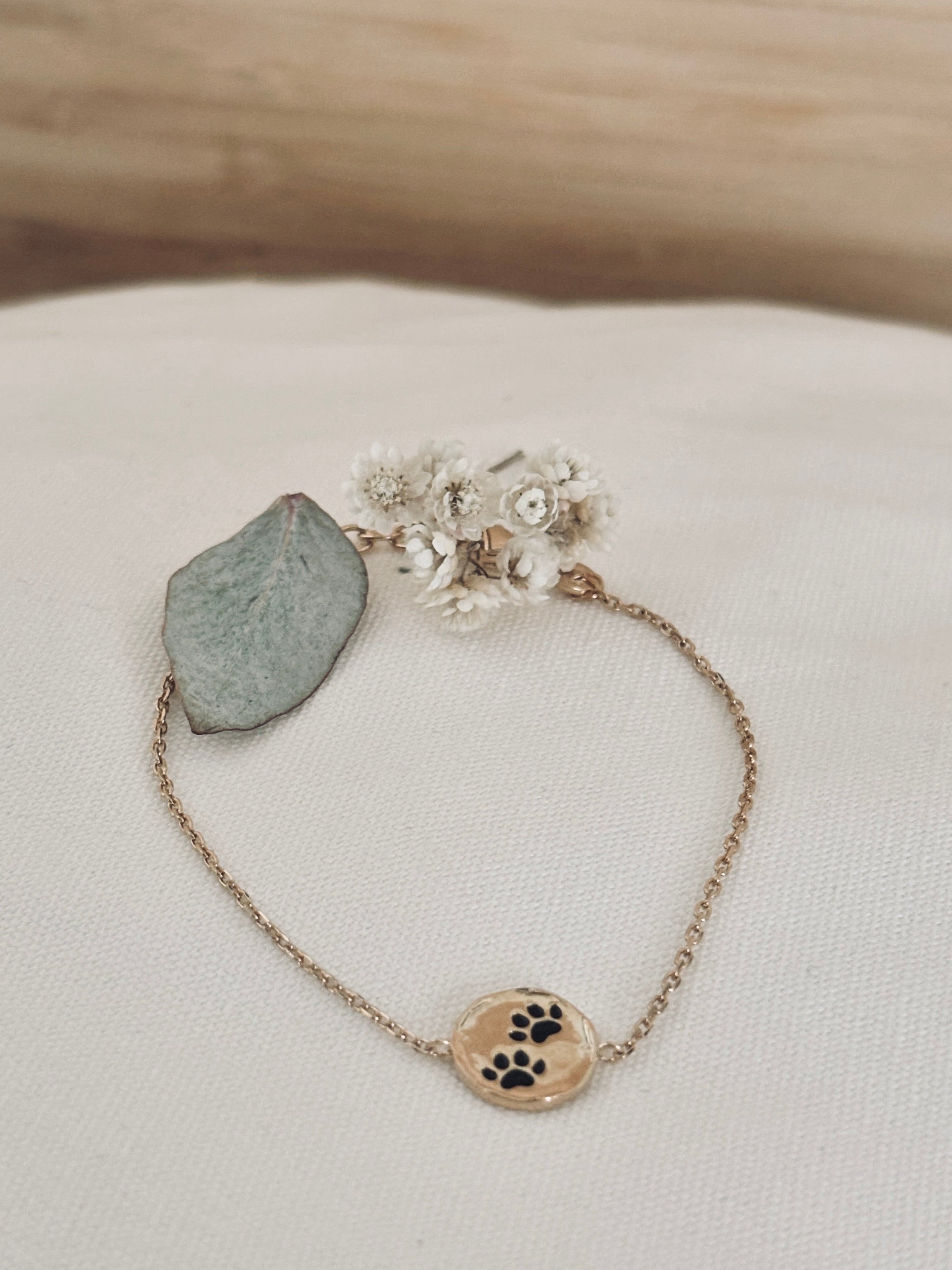 Bracelet Patte De Chien Rita Plaqué Or