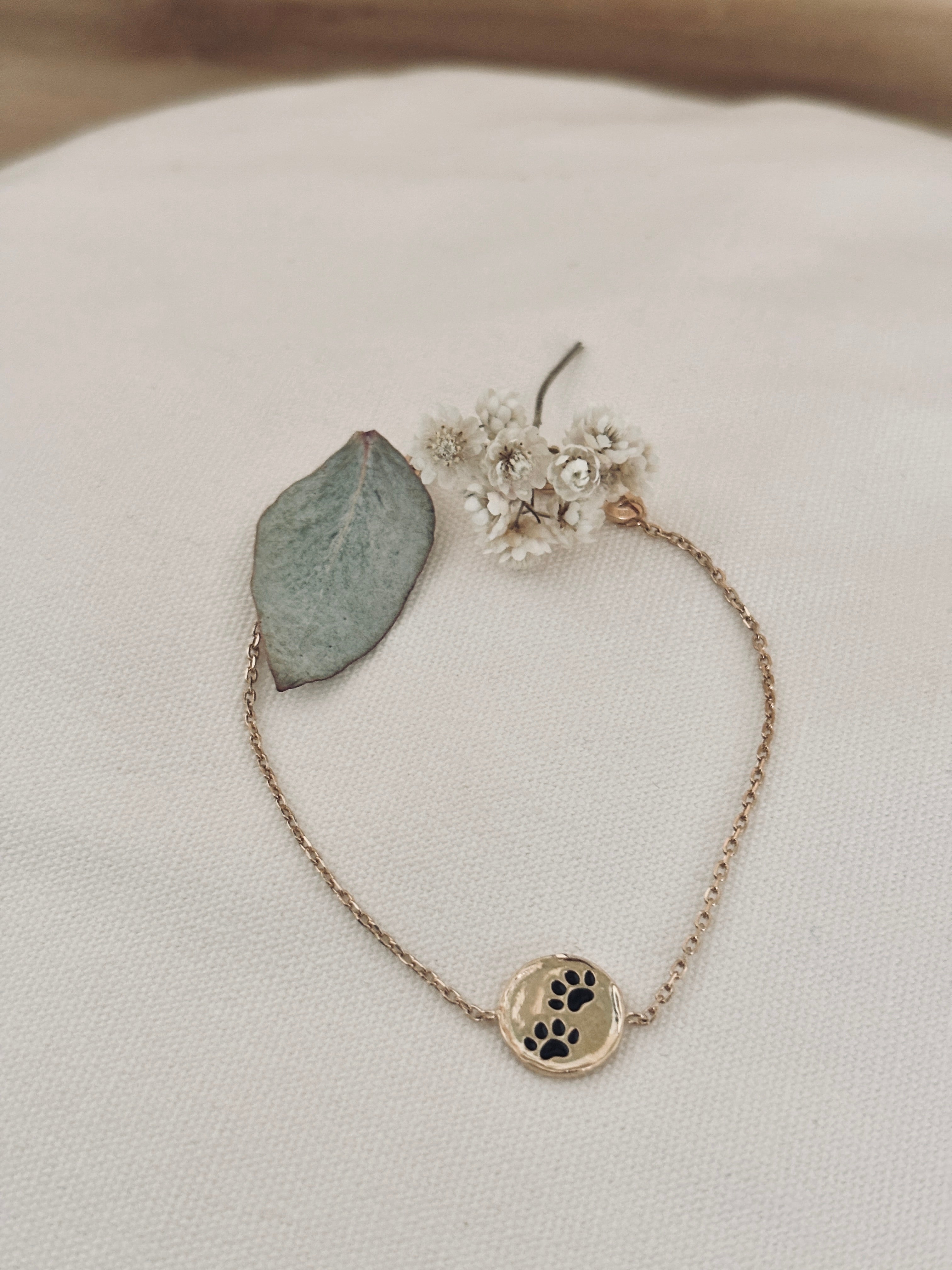 Bracelet Patte De Chien Rita Plaqué Or