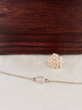 Bracelet Quartz Rose Faustine Plaqué Or