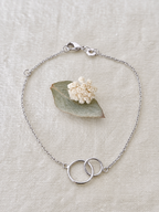 Bracelet Double Rond Olivia Argent