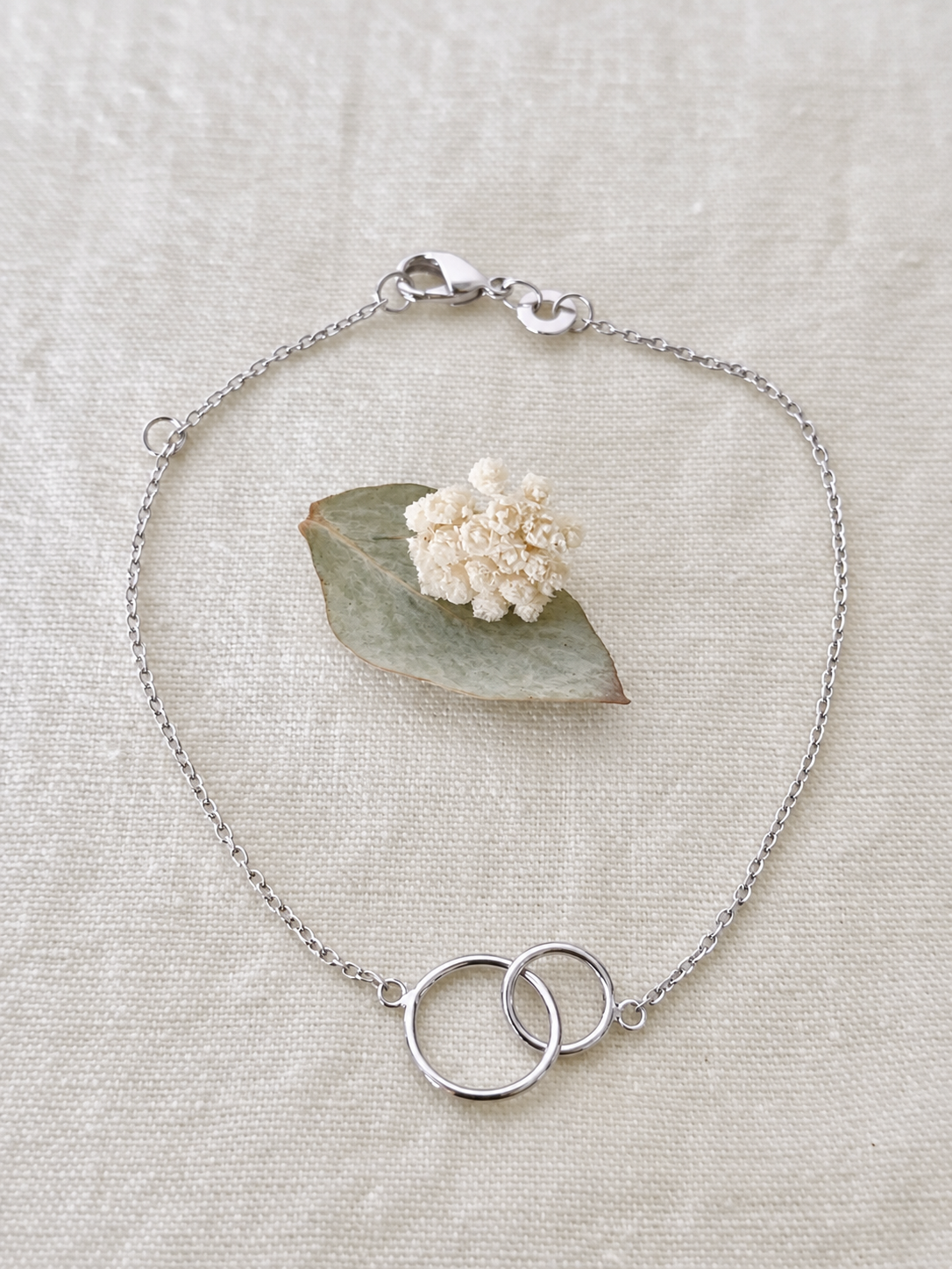 Bracelet Double Rond Olivia Argent
