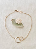 Bracelet Double Rond Olivia Plaqué Or
