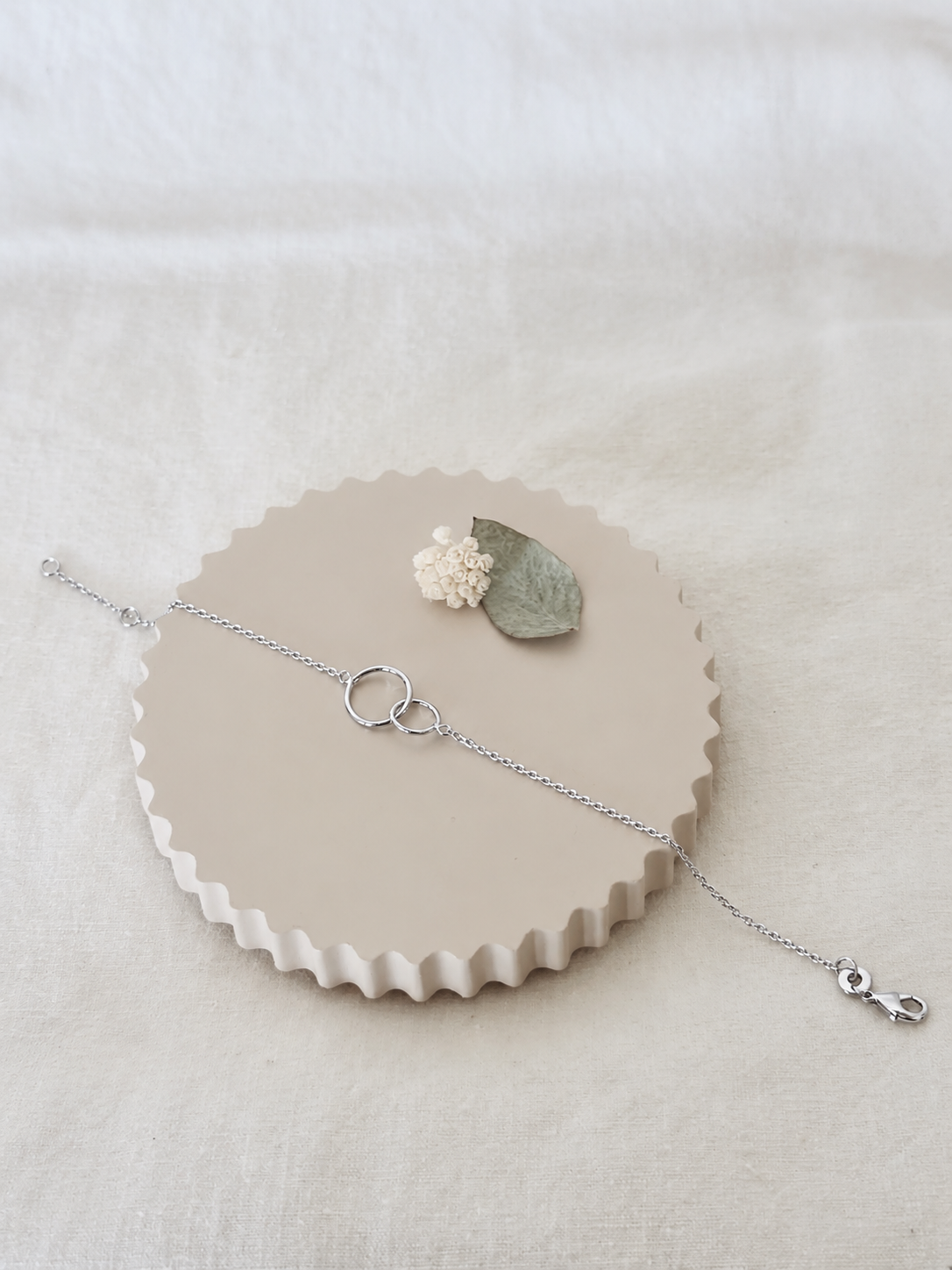 Bracelet Double Rond Olivia Argent