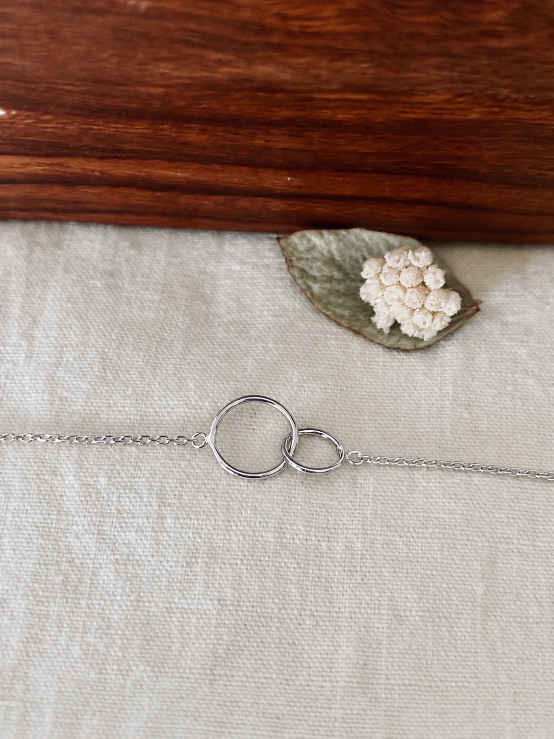 Bracelet Double Rond Olivia Argent