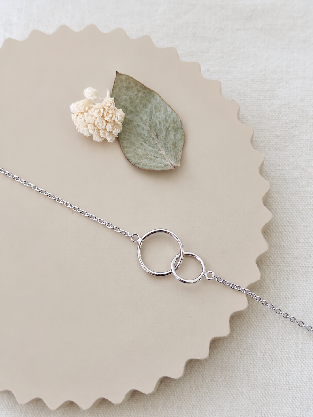 Bracelet Double Rond Olivia Argent