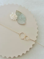 Bracelet Double Rond Olivia Plaqué Or