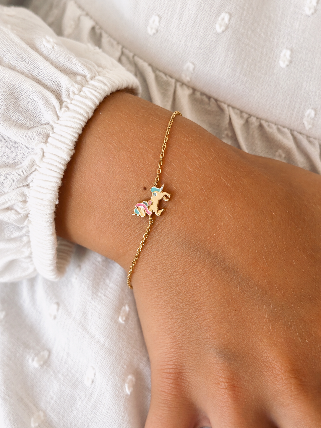 Bracelet Licorne Lise Plaqué Or