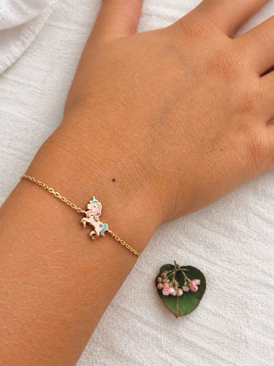 Bracelet Licorne Lise Plaqué Or