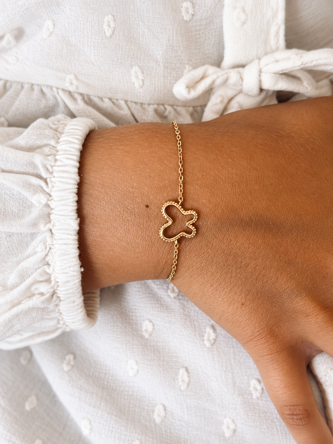 Bracelet Papillon Ajouré Suzon Plaqué Or