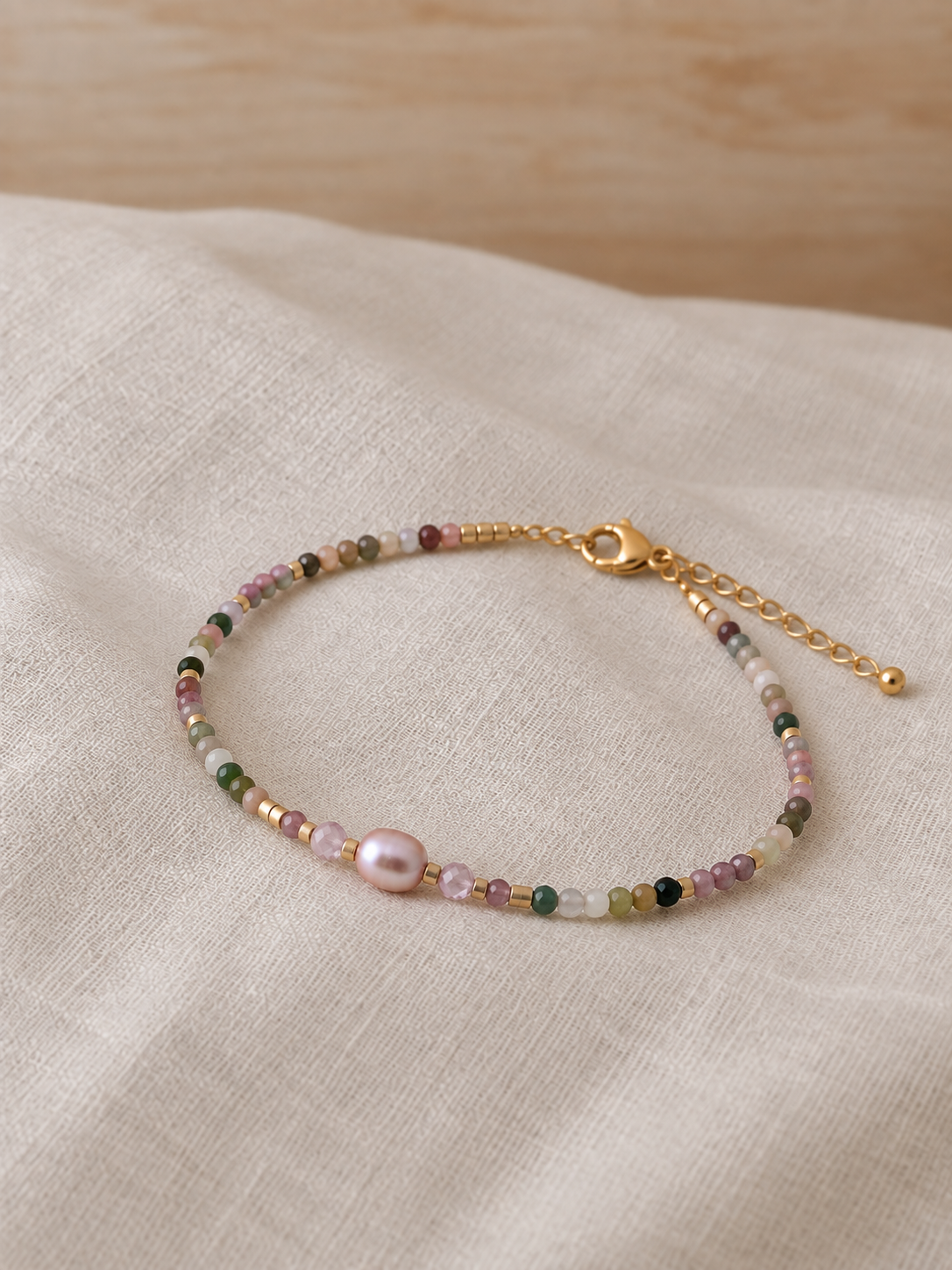 Bracelet Pierres Olympe Acier PVD