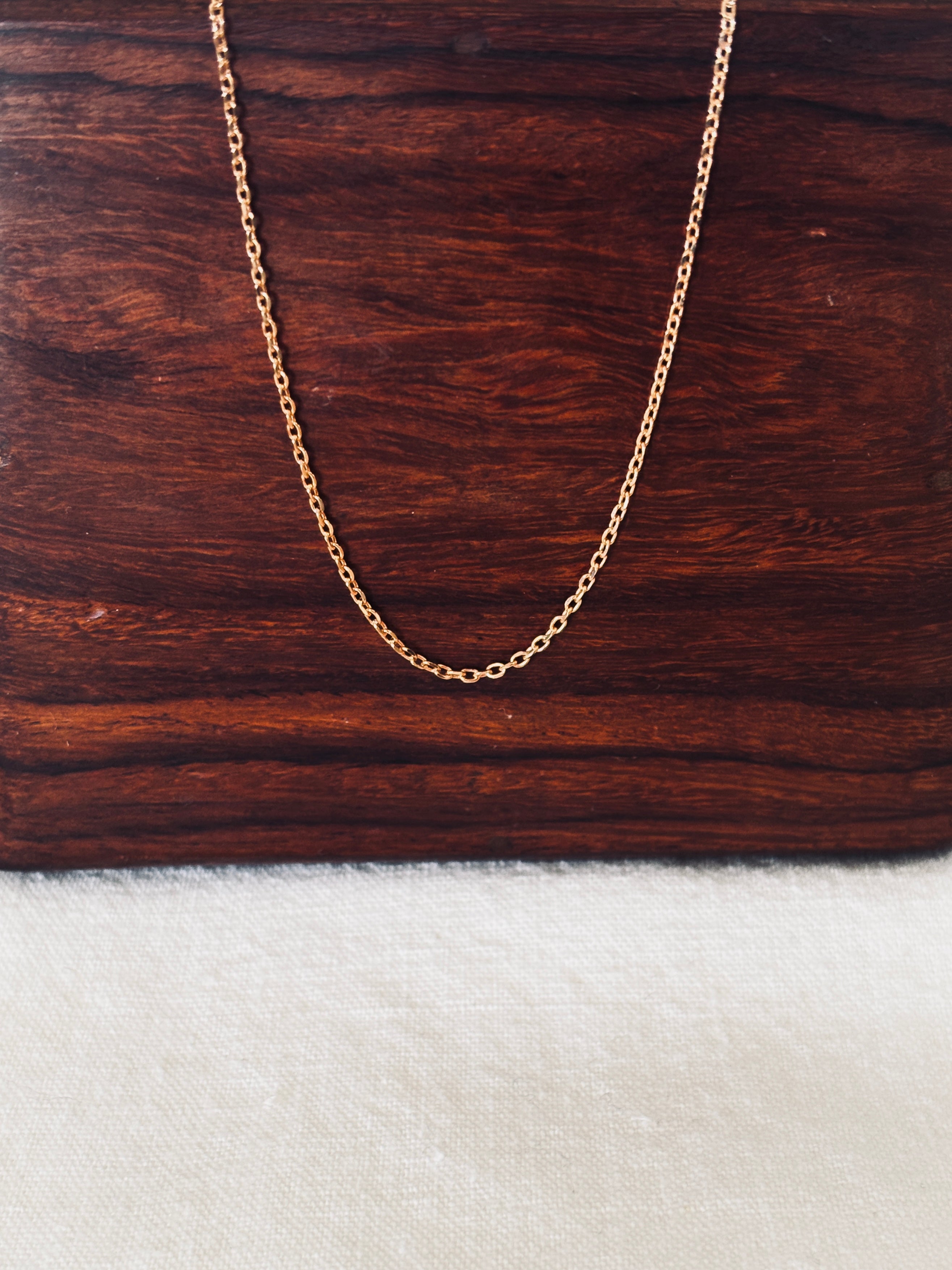 Collier Chaîne Fine Charlie Plaqué Or