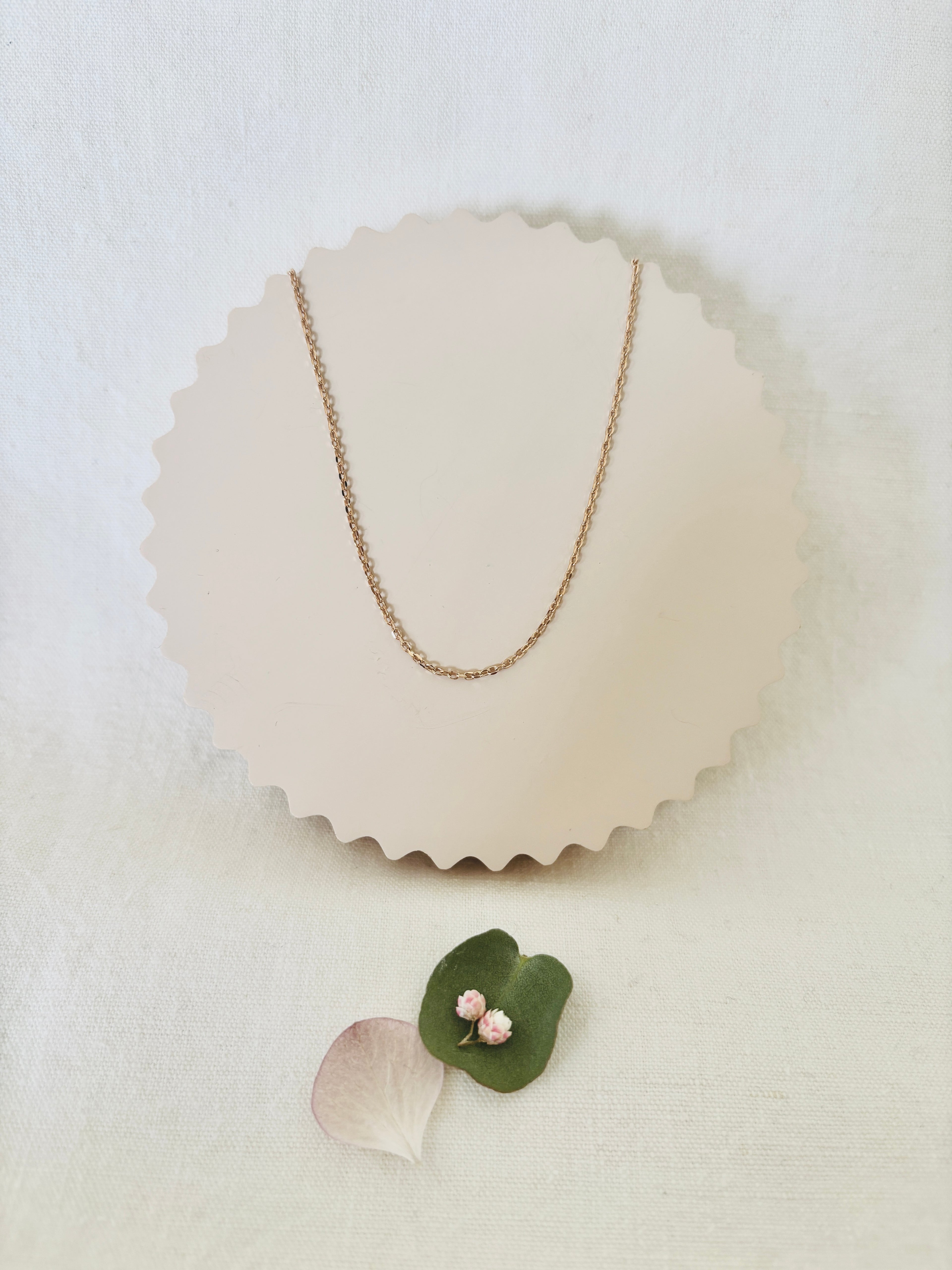 Collier Chaîne Fine Charlie Plaqué Or