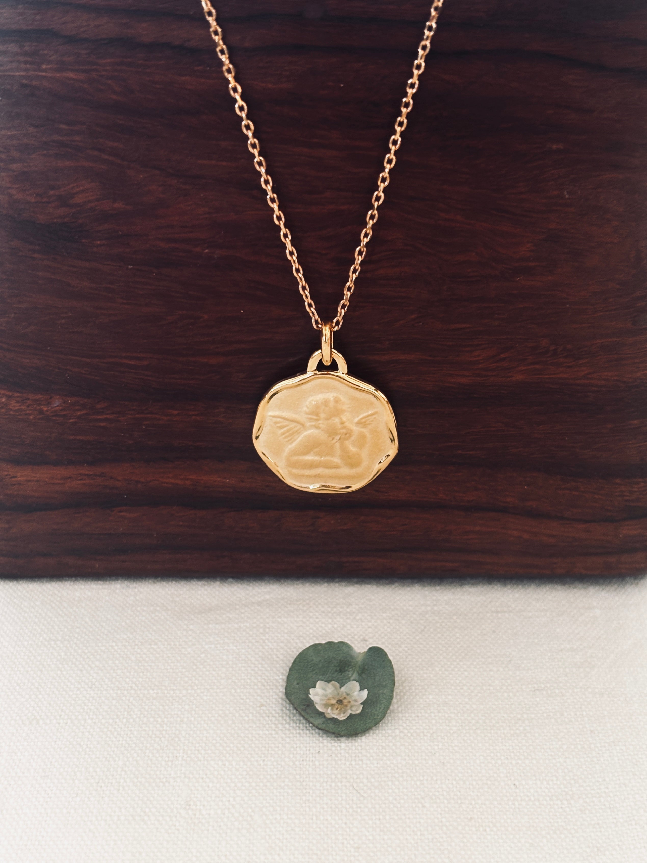 Collier Ange Angèle Plaqué Or