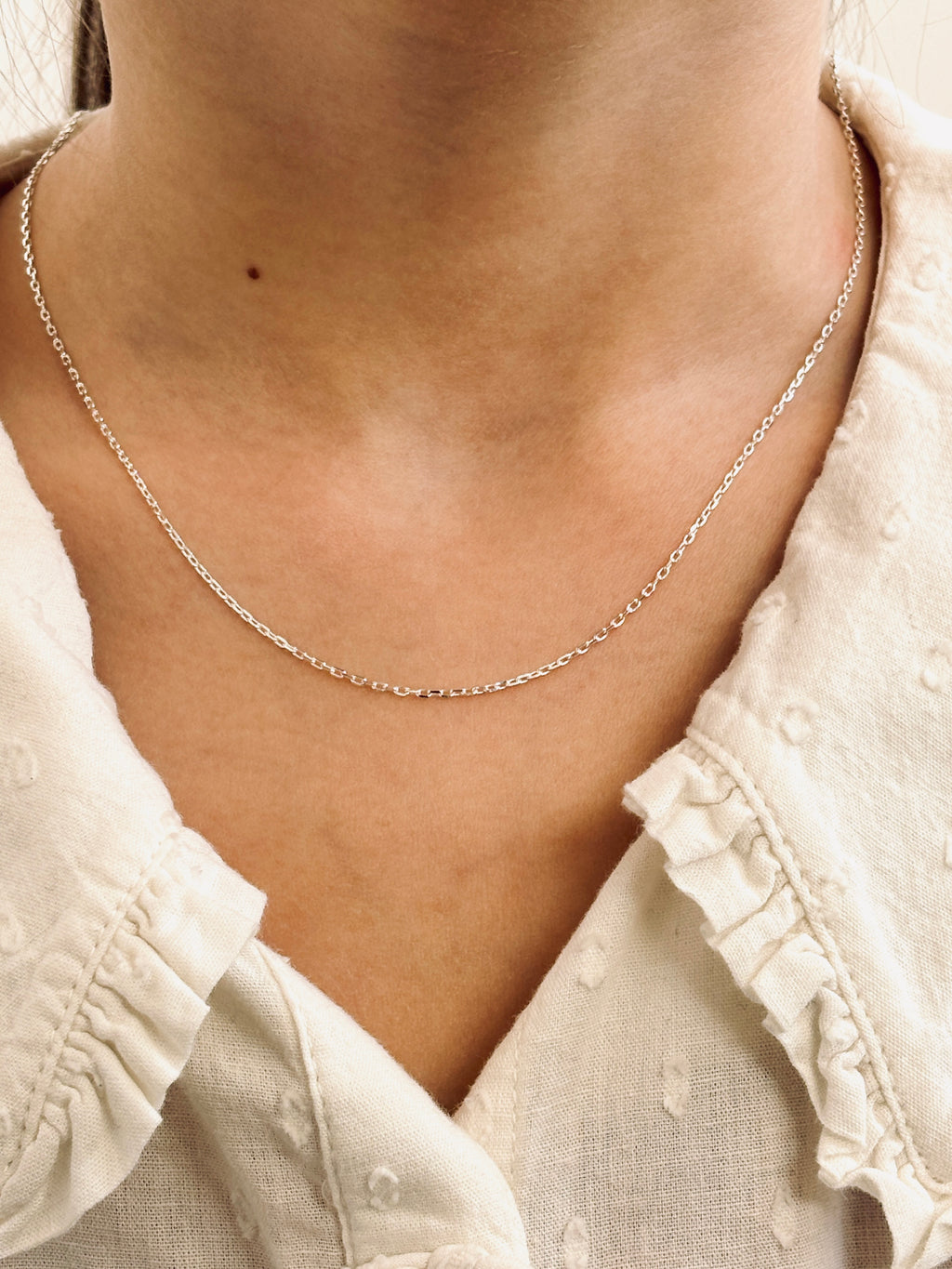 Collier Chaîne Fine Charlie Argent