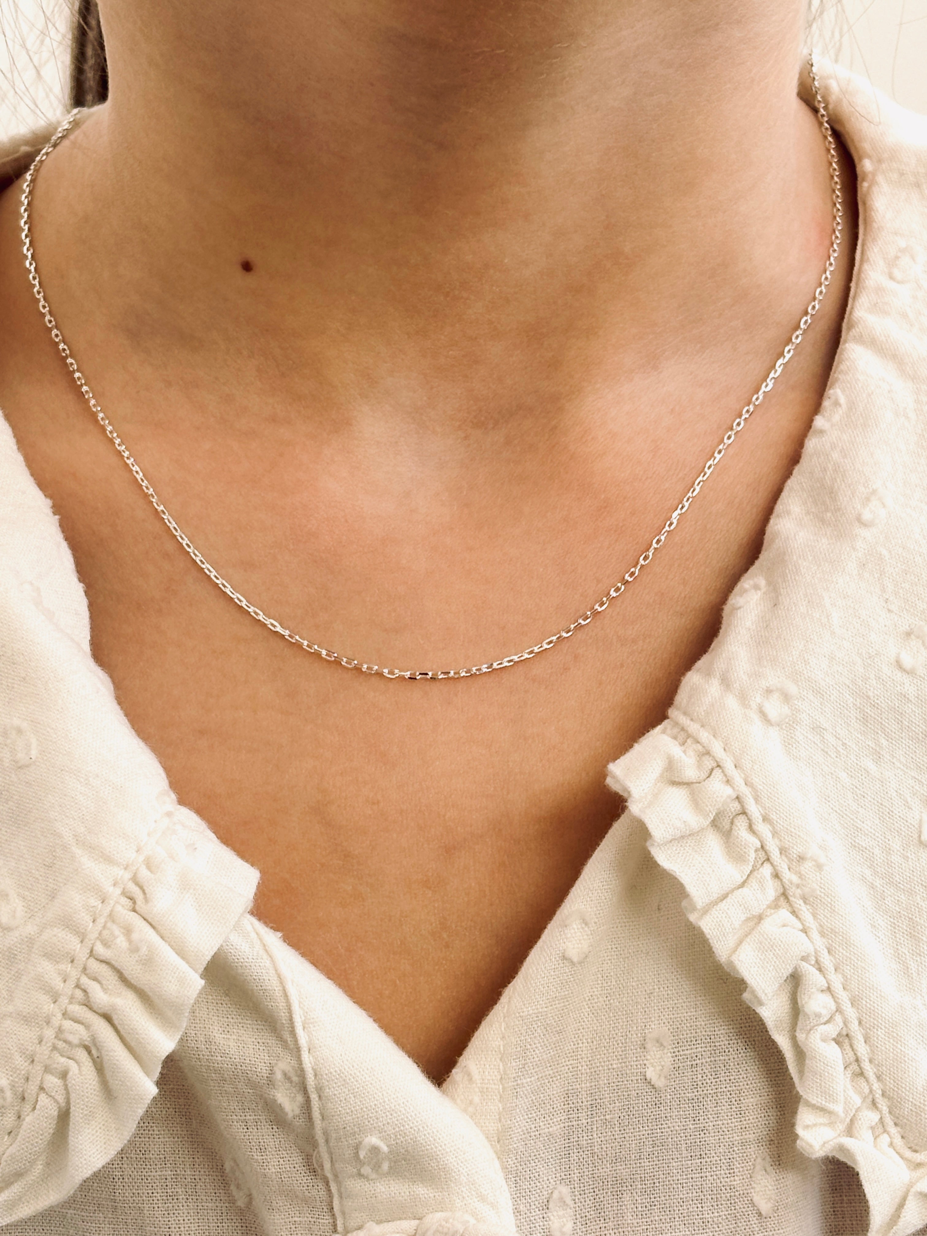 Collier Chaîne Fine Charlie Argent