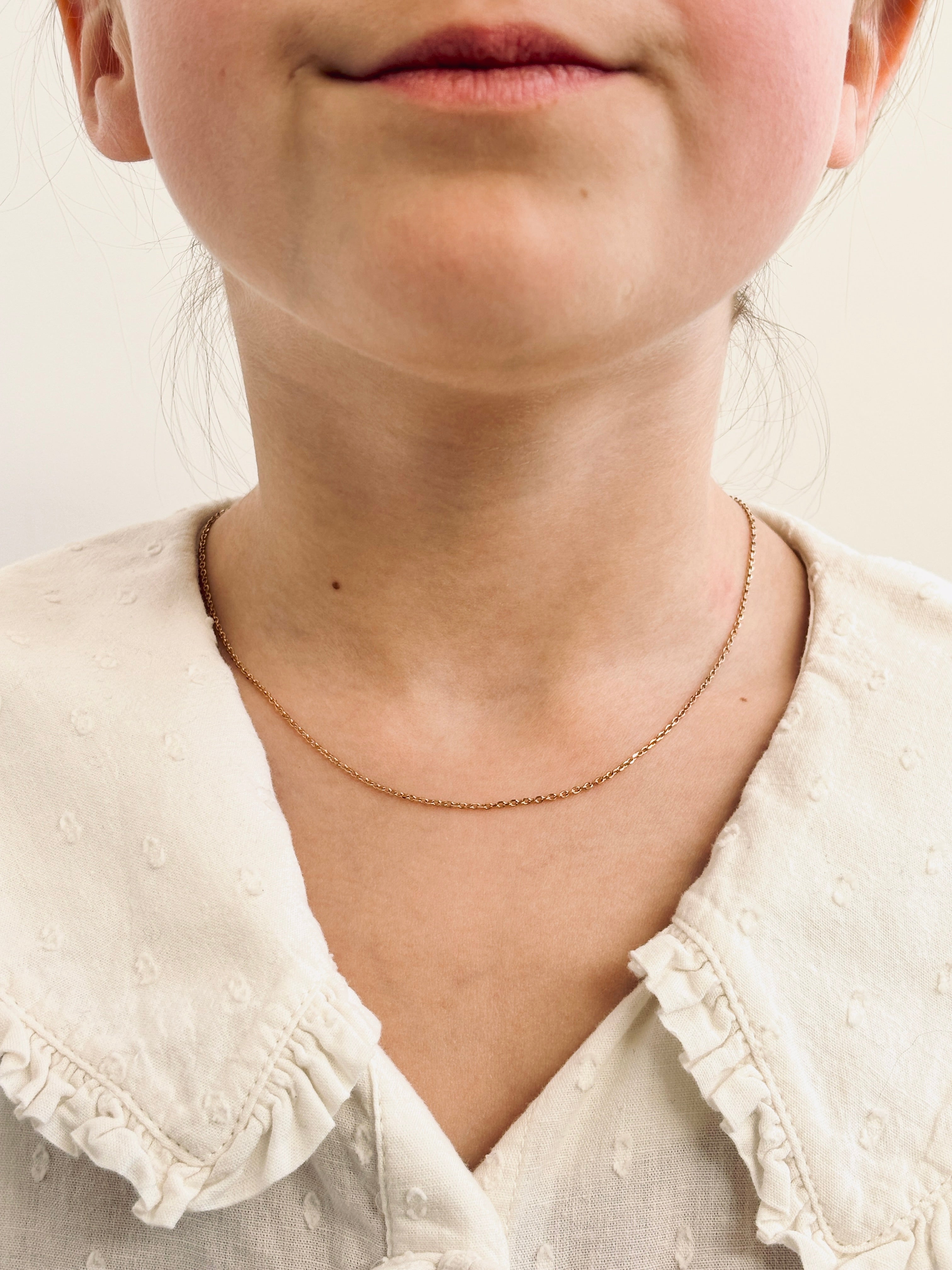 Collier Chaîne Fine Charlie Plaqué Or