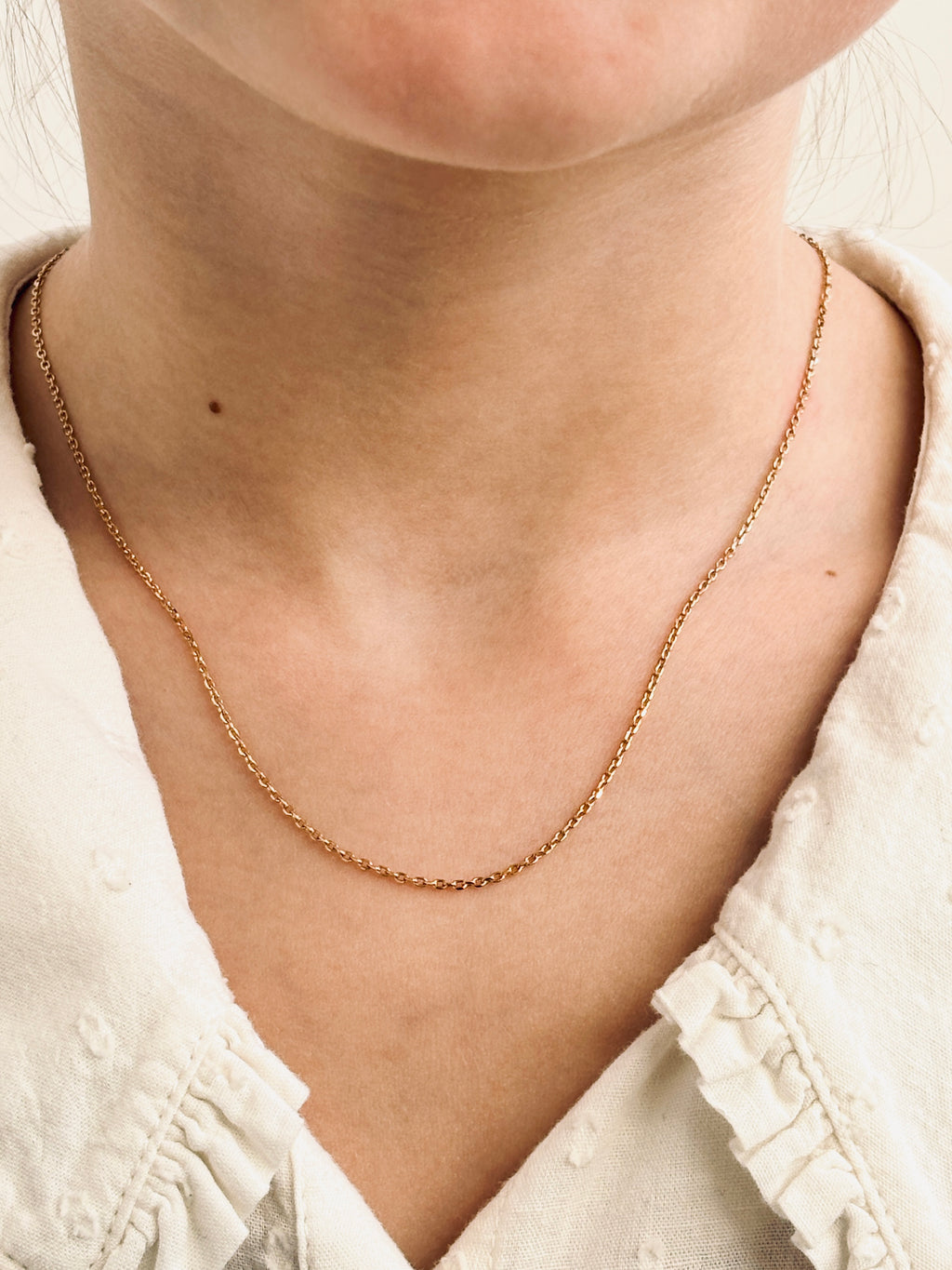 Collier Chaîne Fine Charlie Plaqué Or