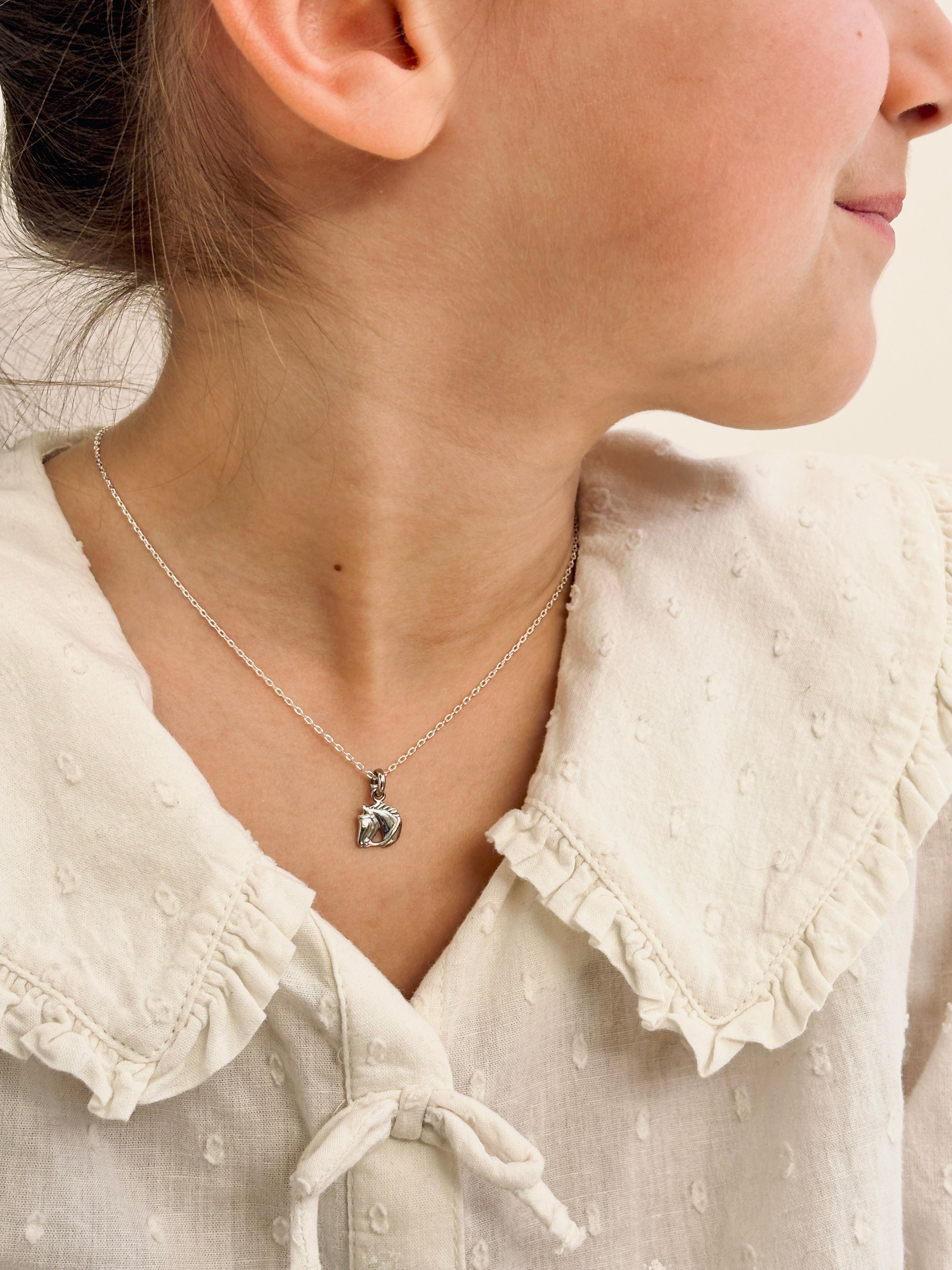 Collier Cheval Clarisse Argent