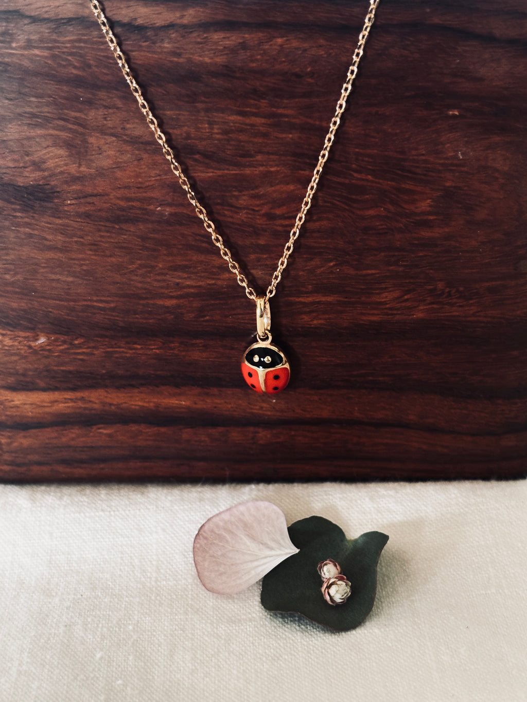 Pendentif Coccinelle Adèle Plaqué Or