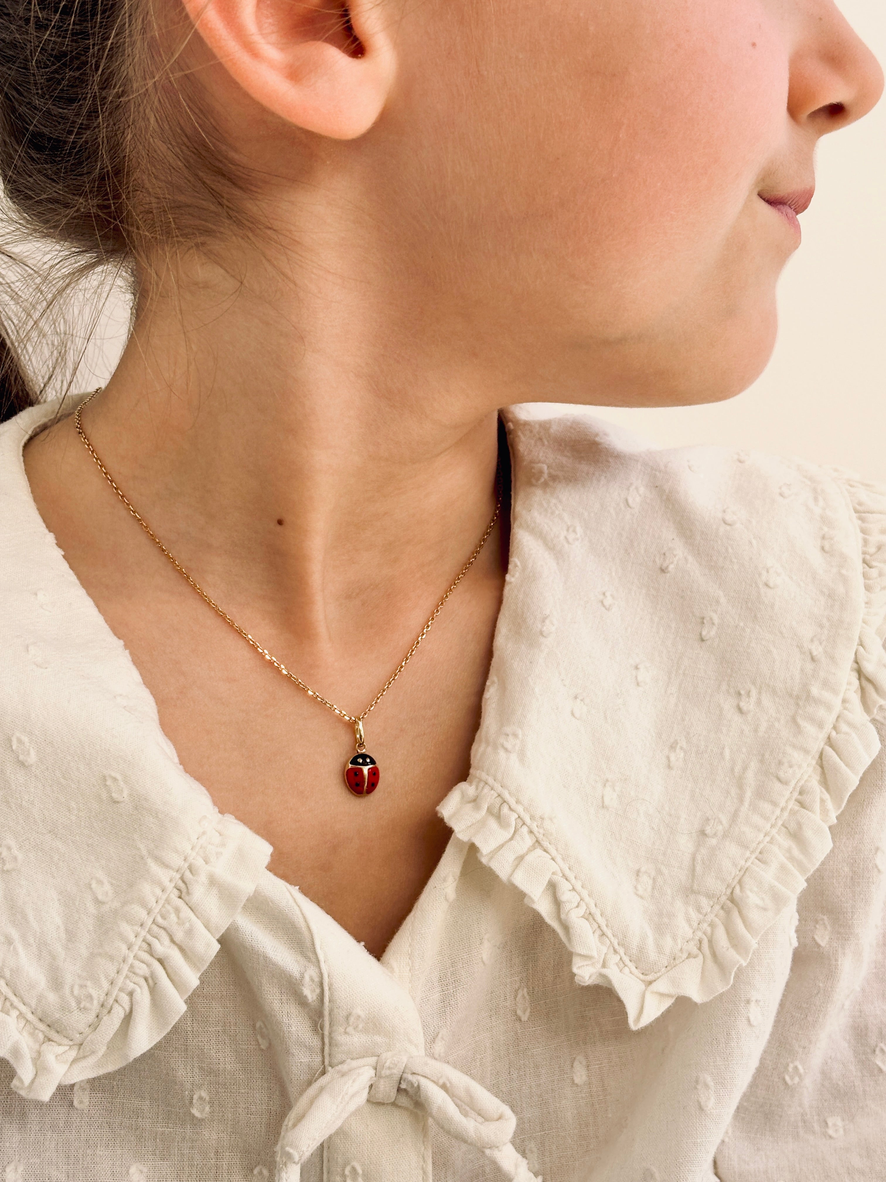 Collier Coccinelle Adèle Plaqué Or