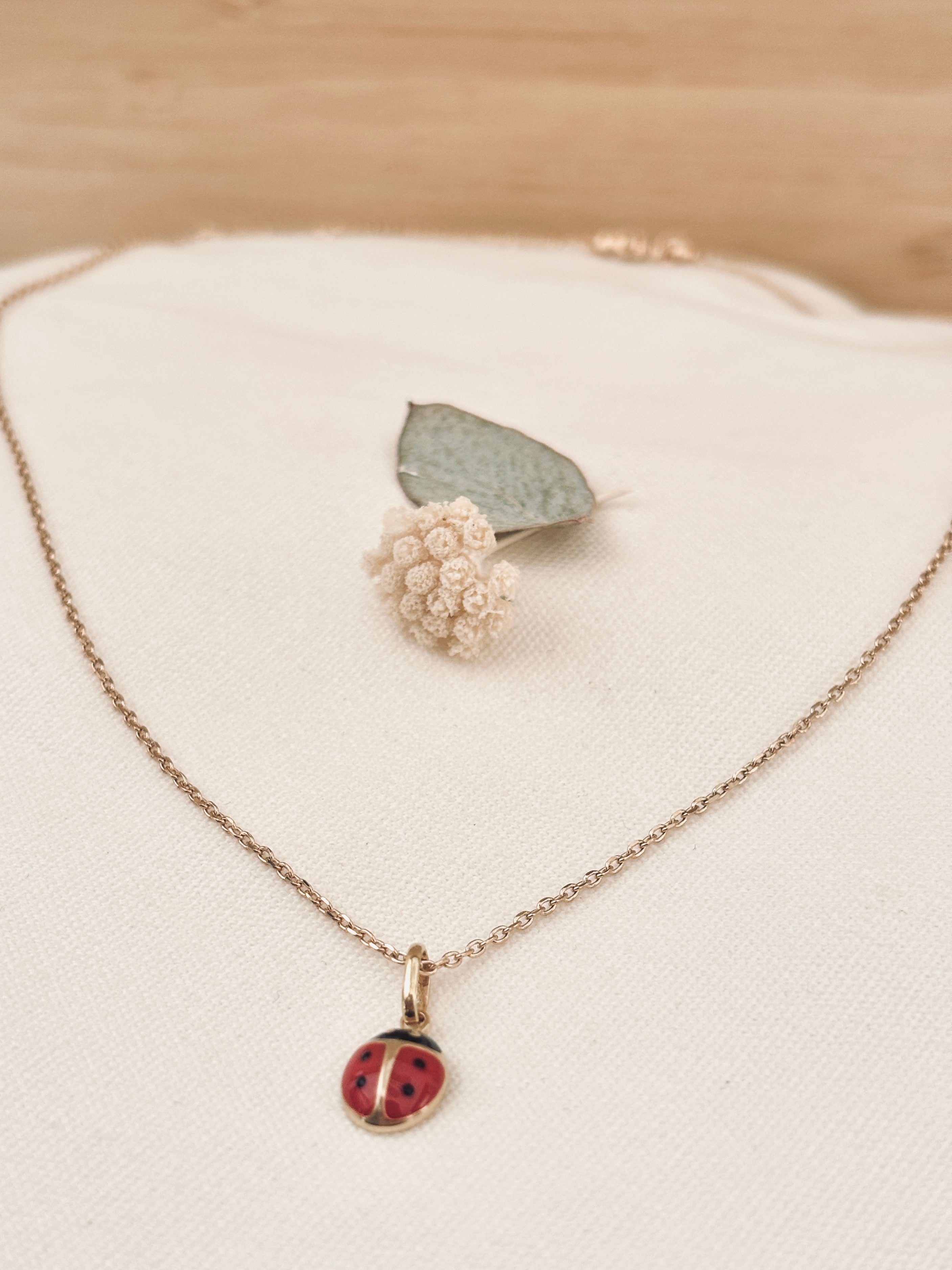 Collier Coccinelle Adèle Plaqué Or