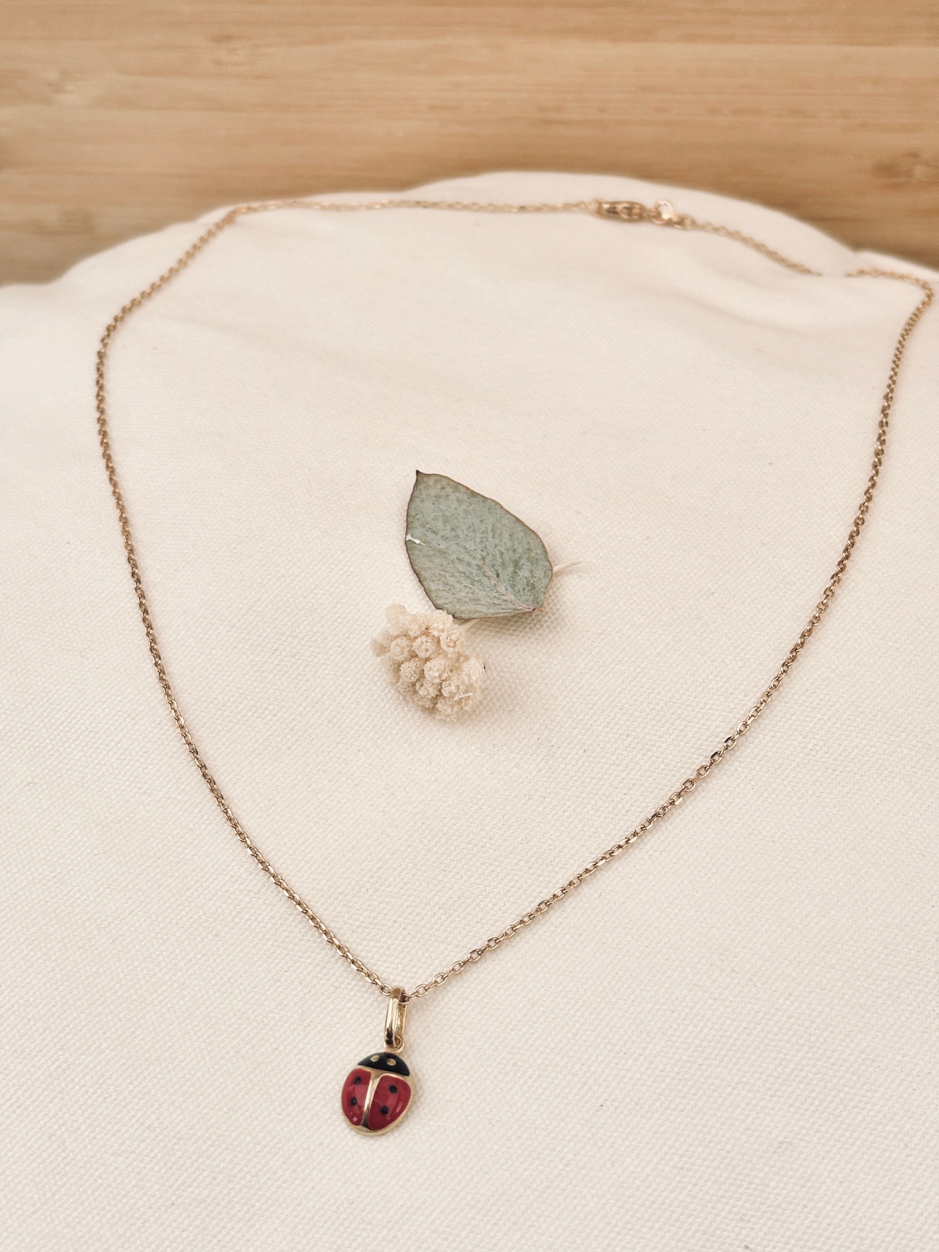 Collier Coccinelle Adèle Plaqué Or