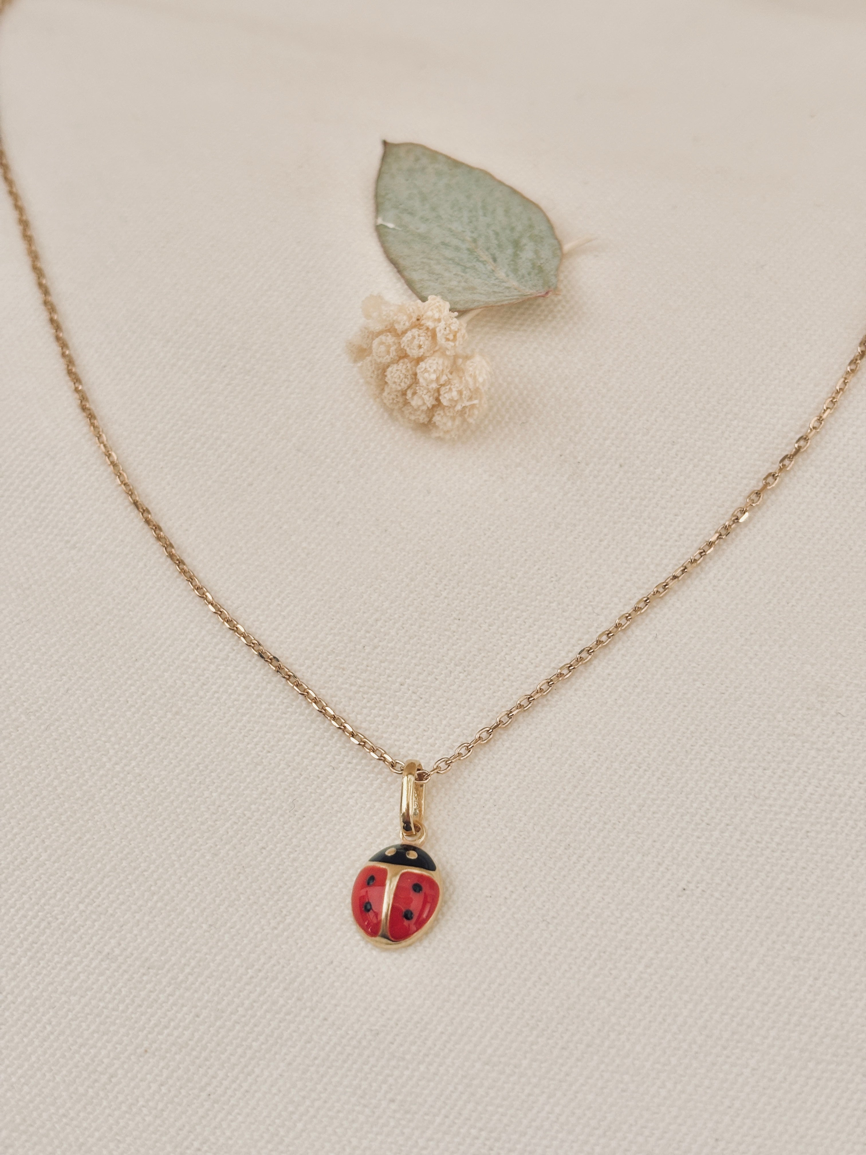 Collier Coccinelle Adèle Plaqué Or