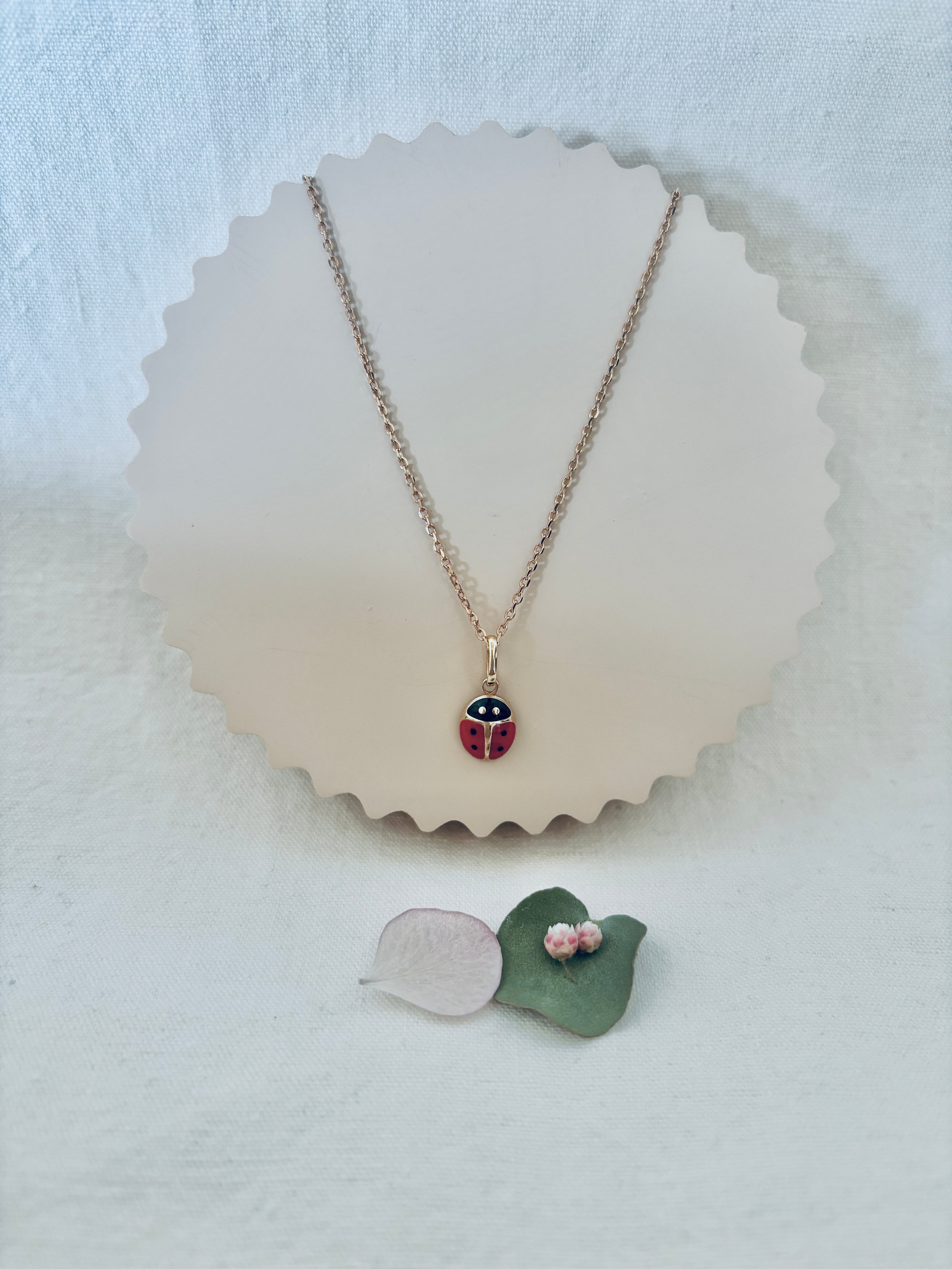 Collier Coccinelle Adèle Plaqué Or