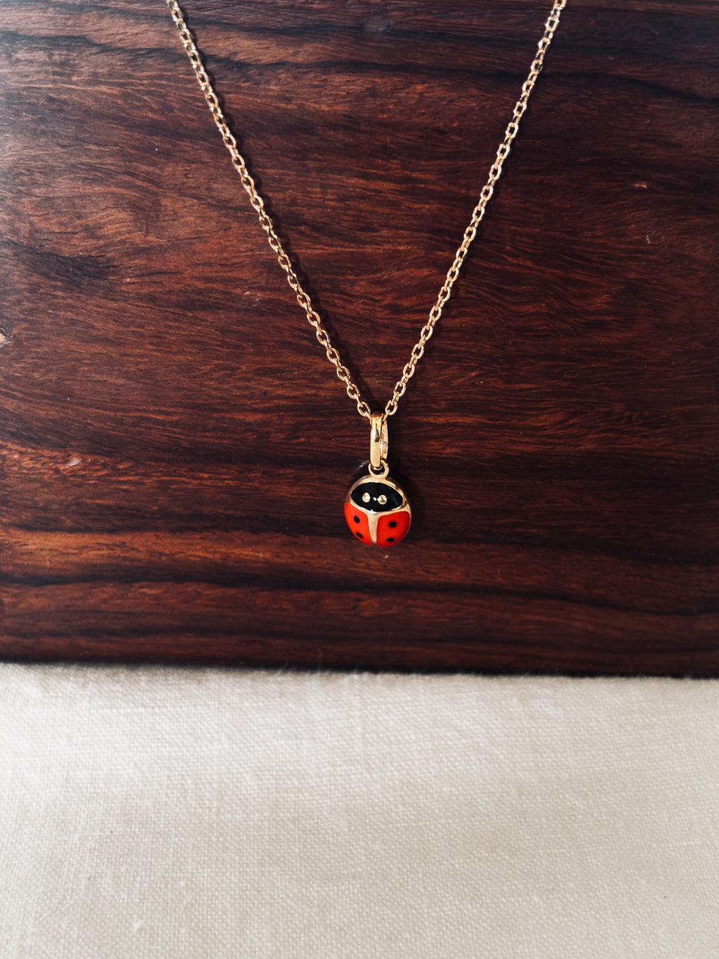 Collier Coccinelle Adèle Plaqué Or