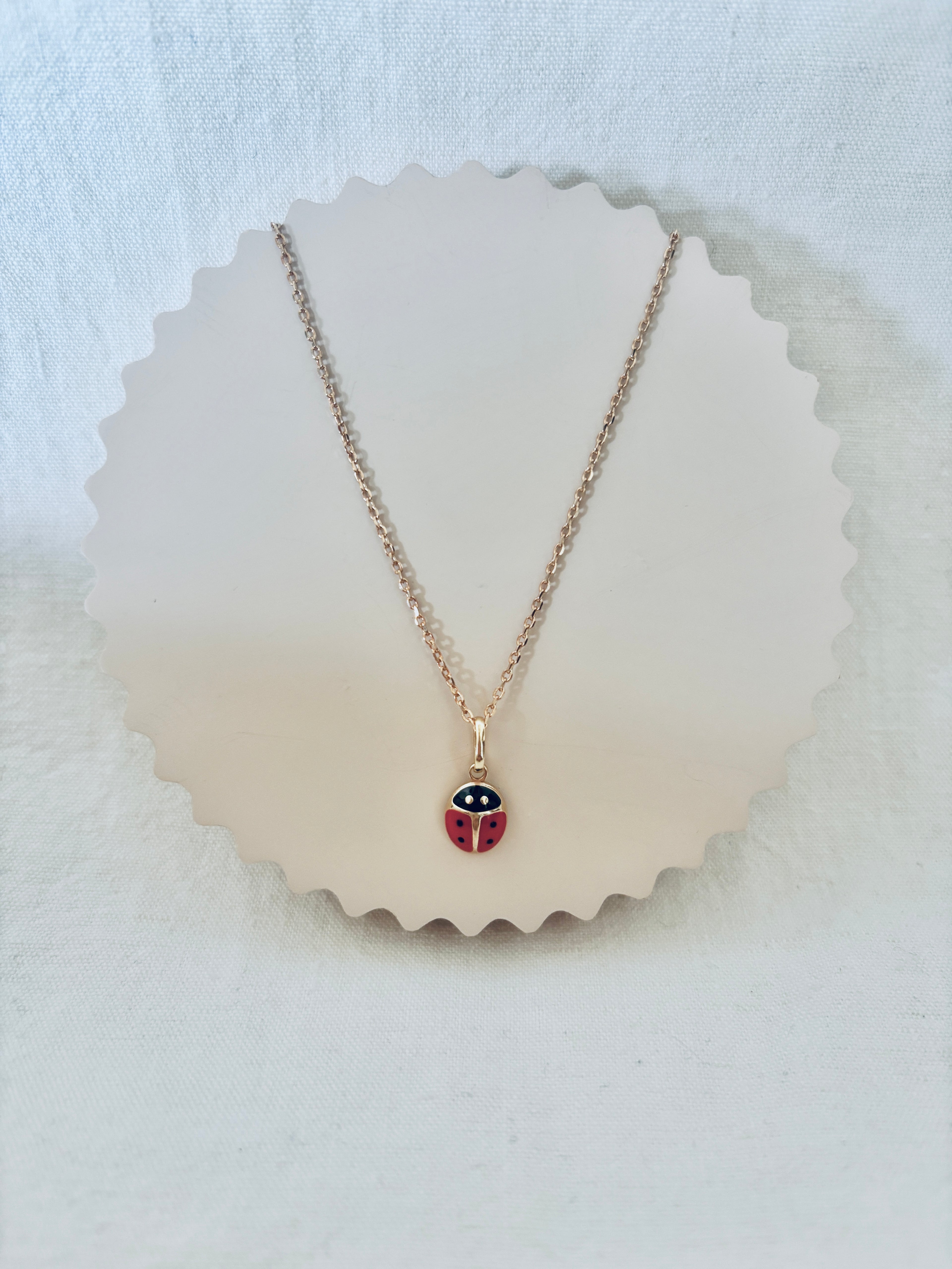 Collier Coccinelle Adèle Plaqué Or