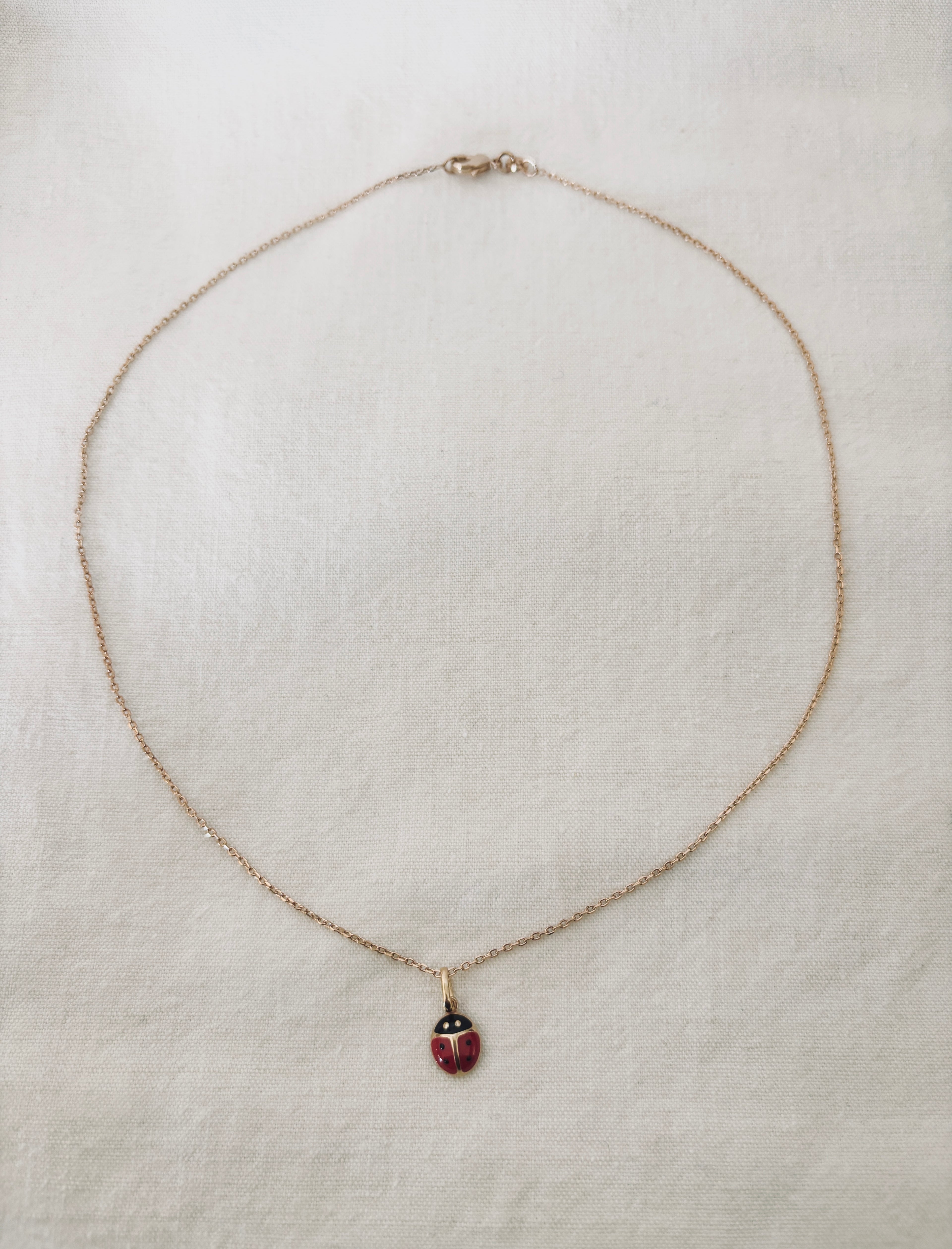 Collier Coccinelle Adèle Plaqué Or