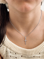 Pendentif Croix Fine Célie Argent