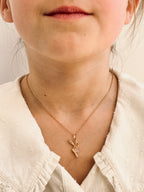 Collier Fée Quartz Rose Chloé Plaqué Or