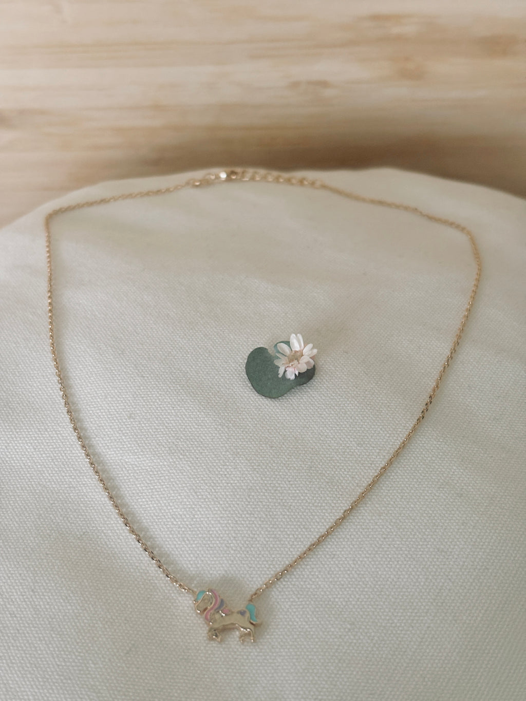 Collier Licorne Lise Plaqué Or
