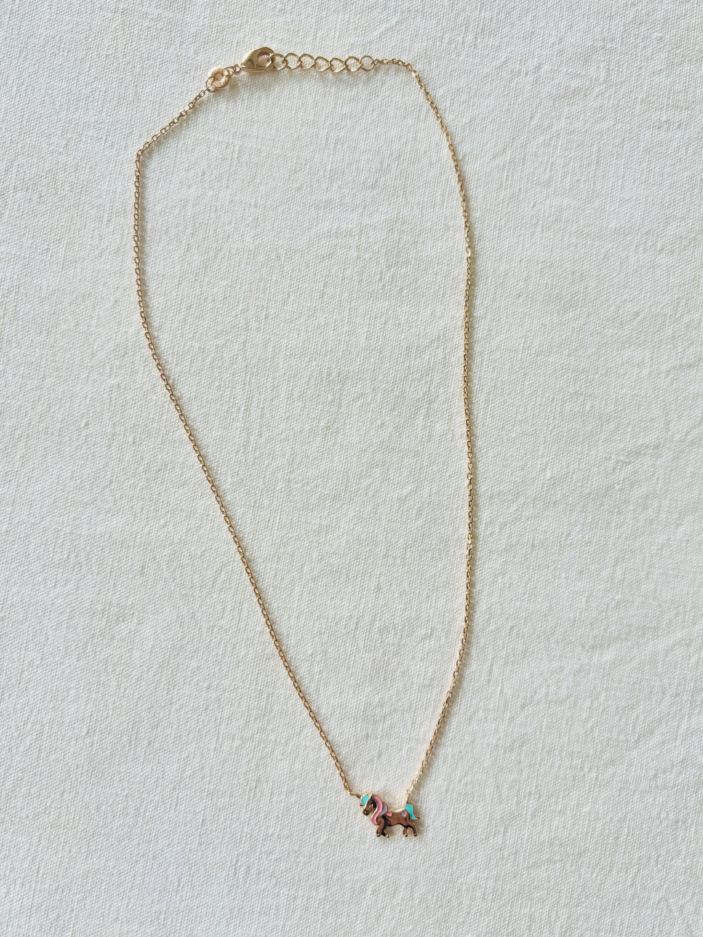 Collier Licorne Lise Plaqué Or