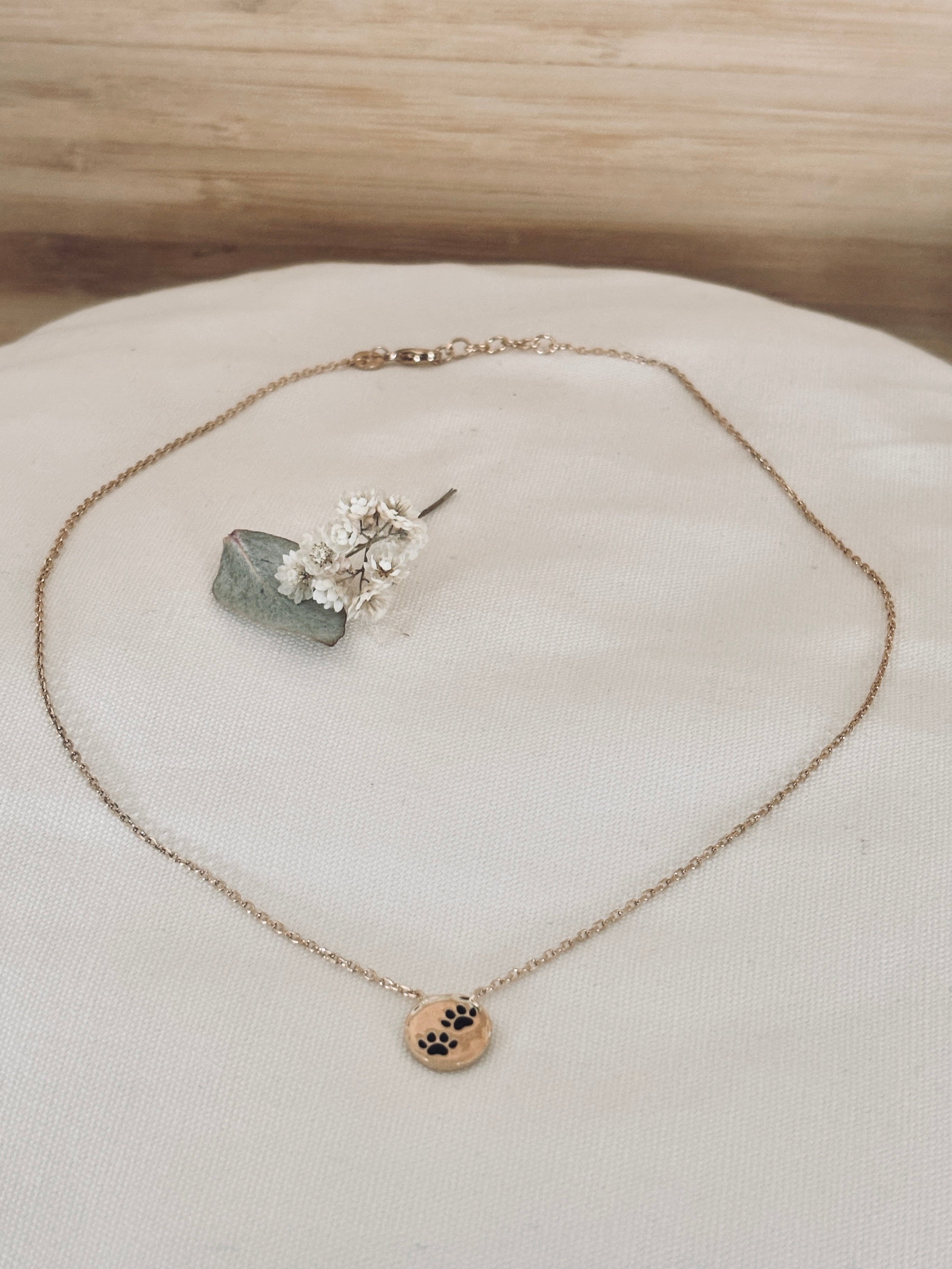 Collier Patte De Chien Rita Plaqué Or