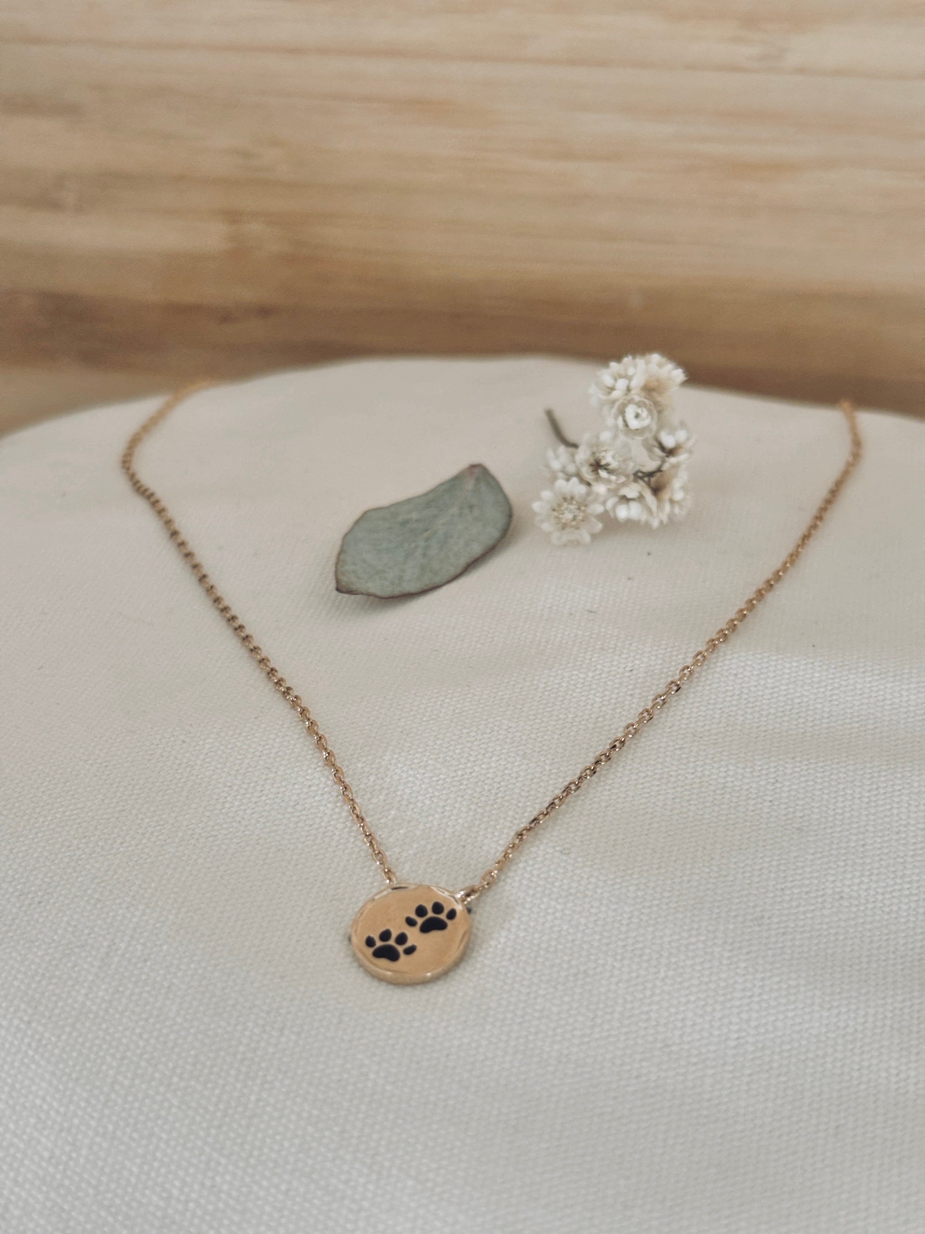 Collier Patte De Chien Rita Plaqué Or