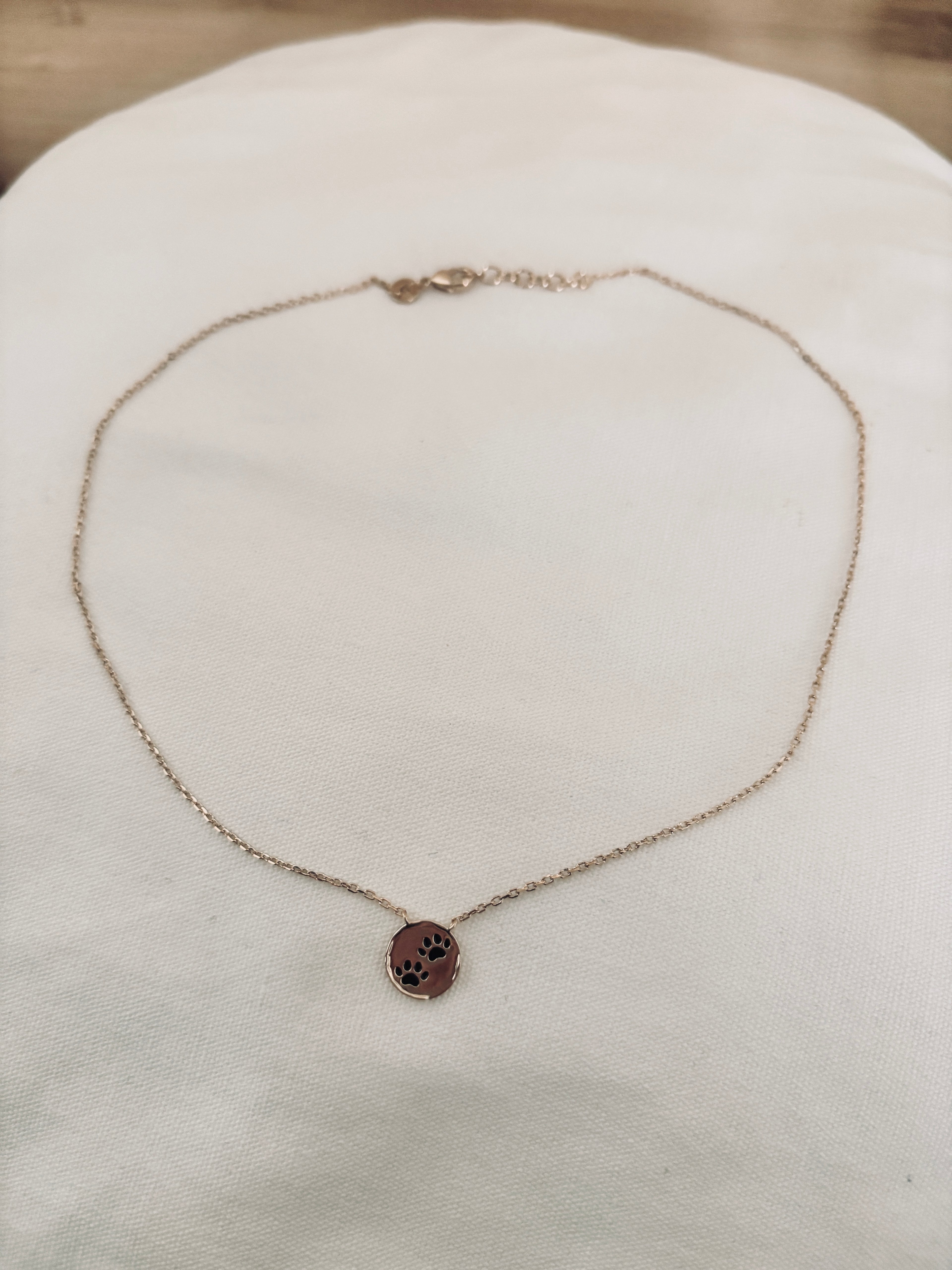 Collier Patte De Chien Rita Plaqué Or