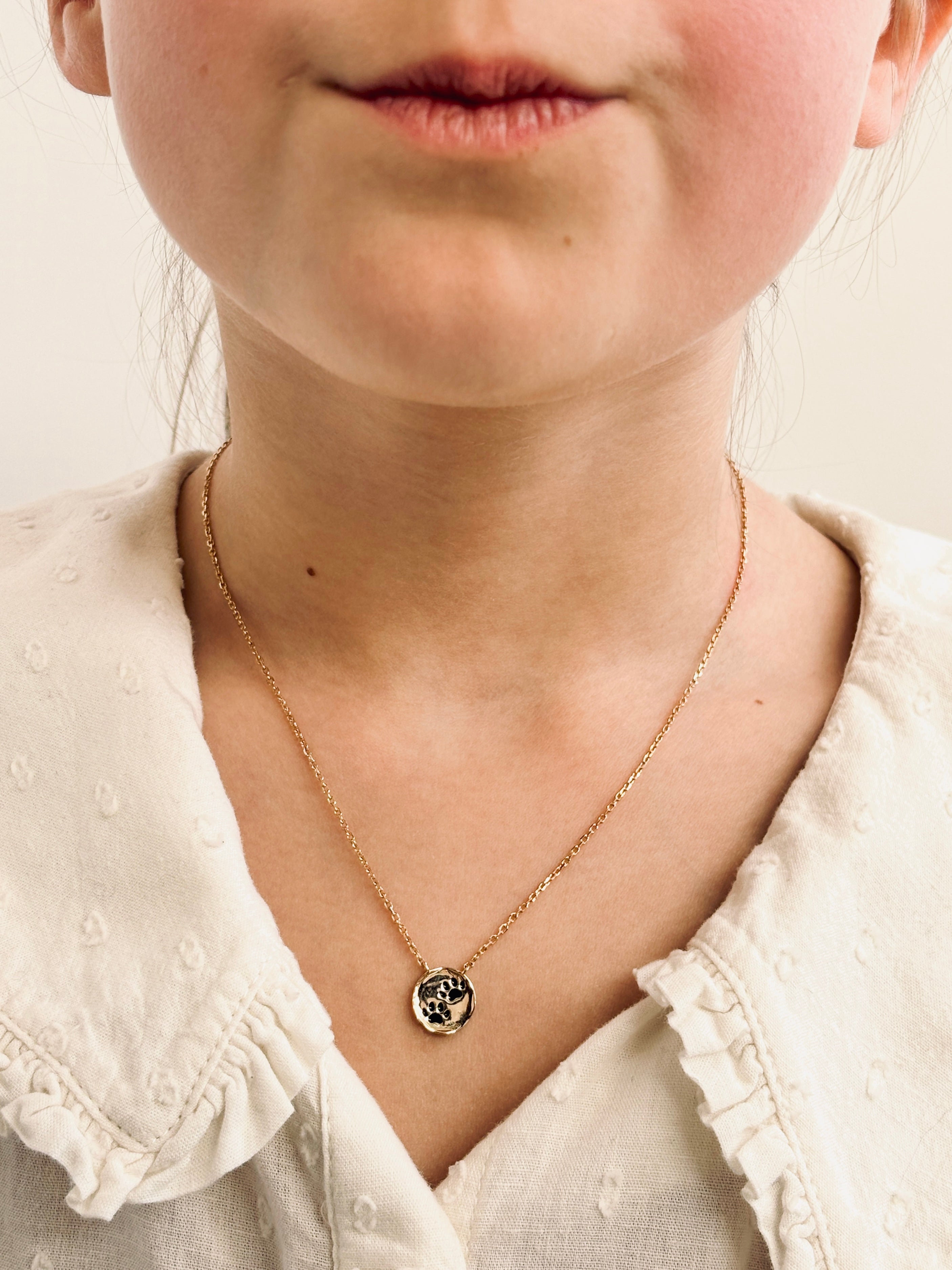 Collier Patte De Chien Rita Plaqué Or