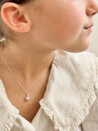 Collier Coeur Jade Argent