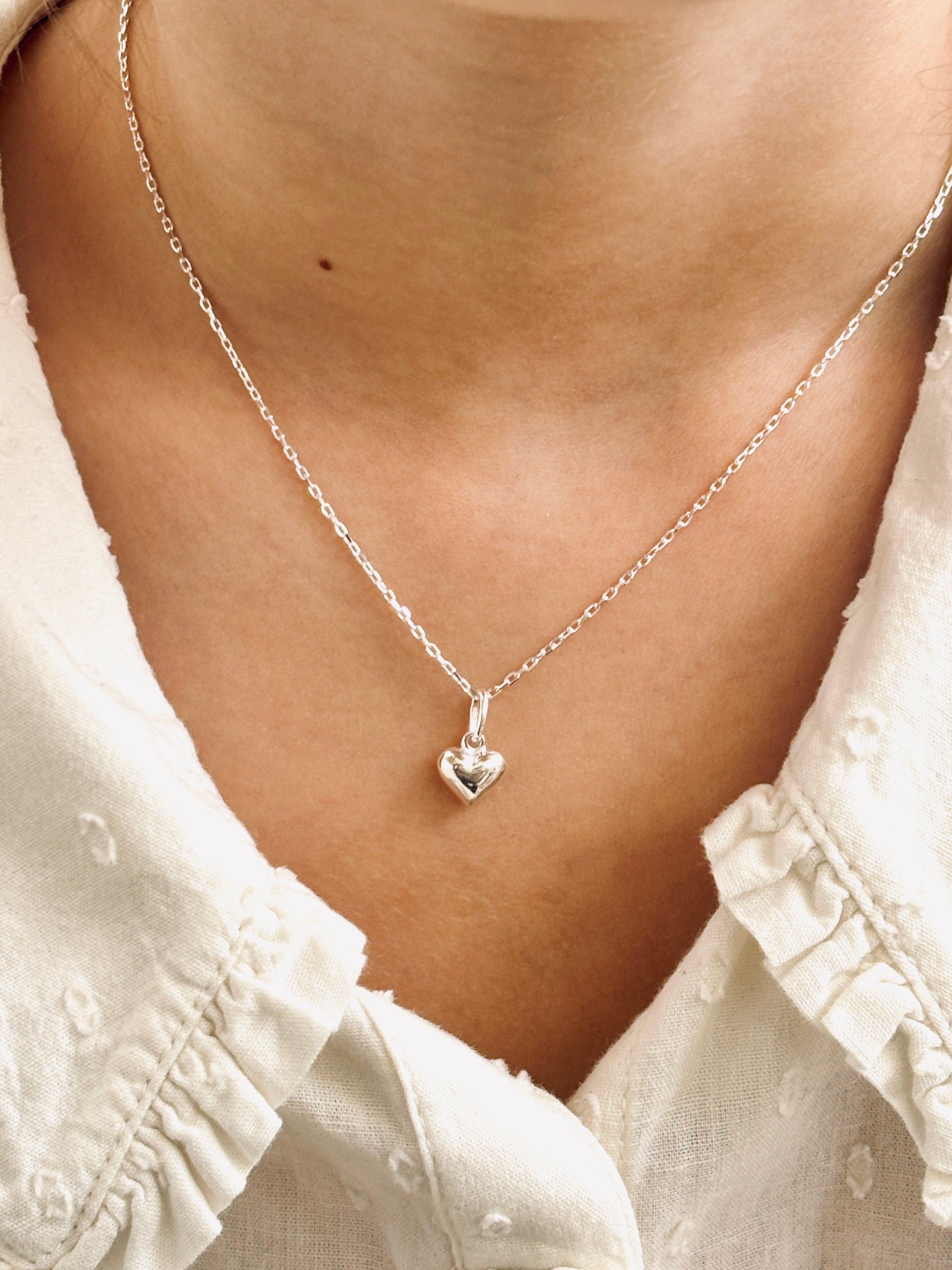 Pendentif Coeur Jade Argent