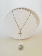 Collier Croix Fine Célie Plaqué Or