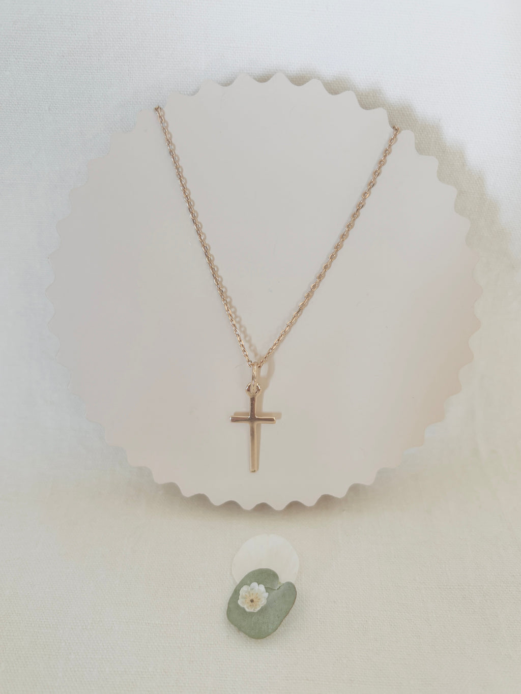 Collier Croix Fine Célie Plaqué Or