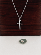 Pendentif Croix Fine Célie Argent