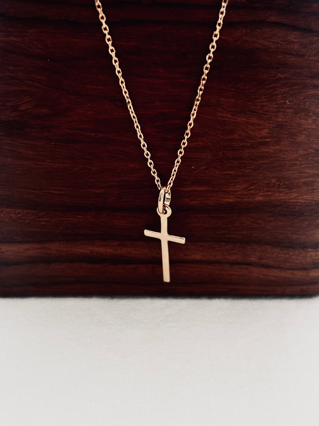 Collier Croix Fine Célie Plaqué Or