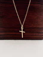 Collier Croix Fine Célie Plaqué Or