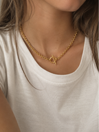 Collier Chaine Vintage Gisèle Acier PVD