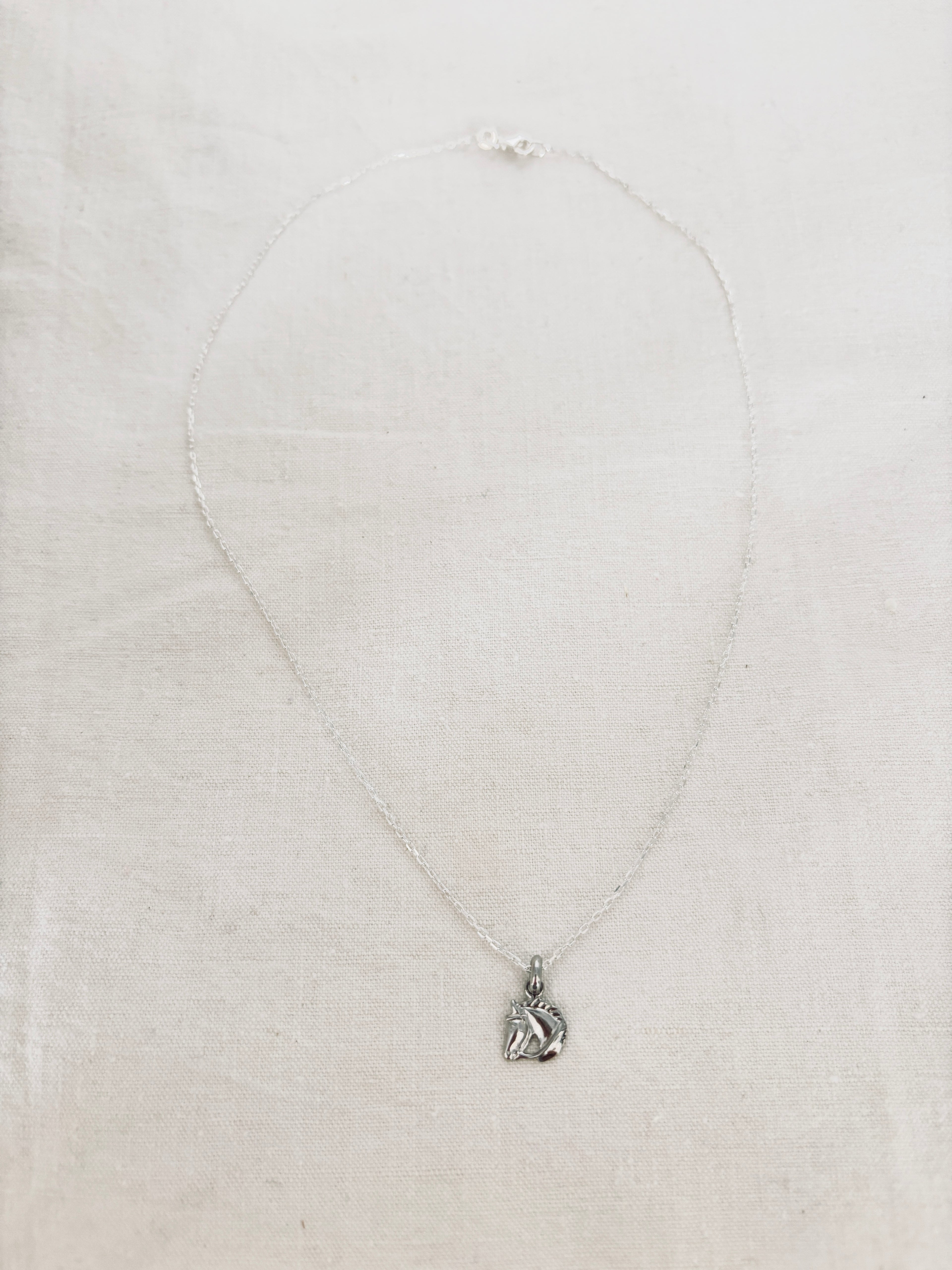 Collier Cheval Clarisse Argent
