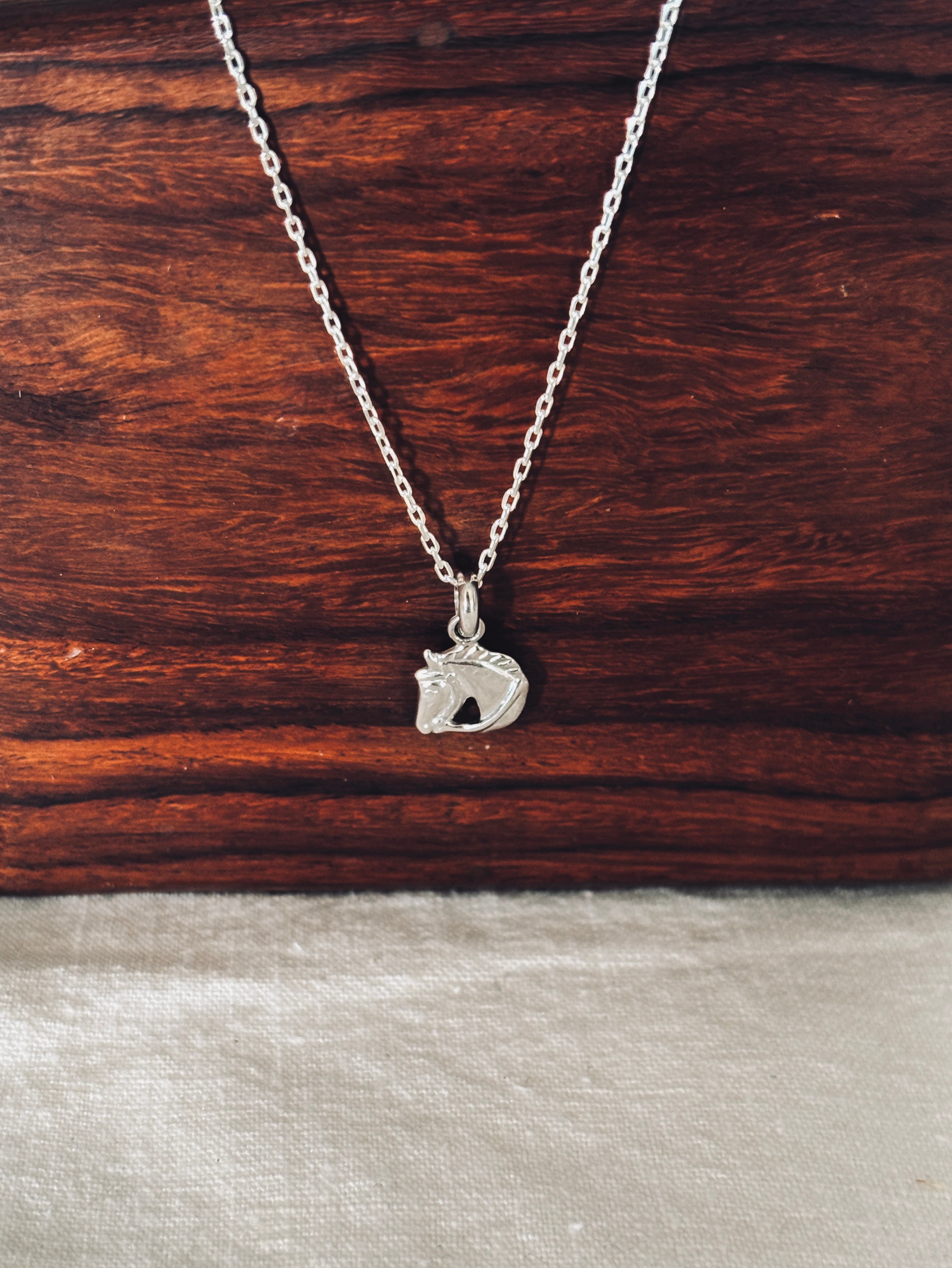 Pendentif Cheval Clarisse Argent