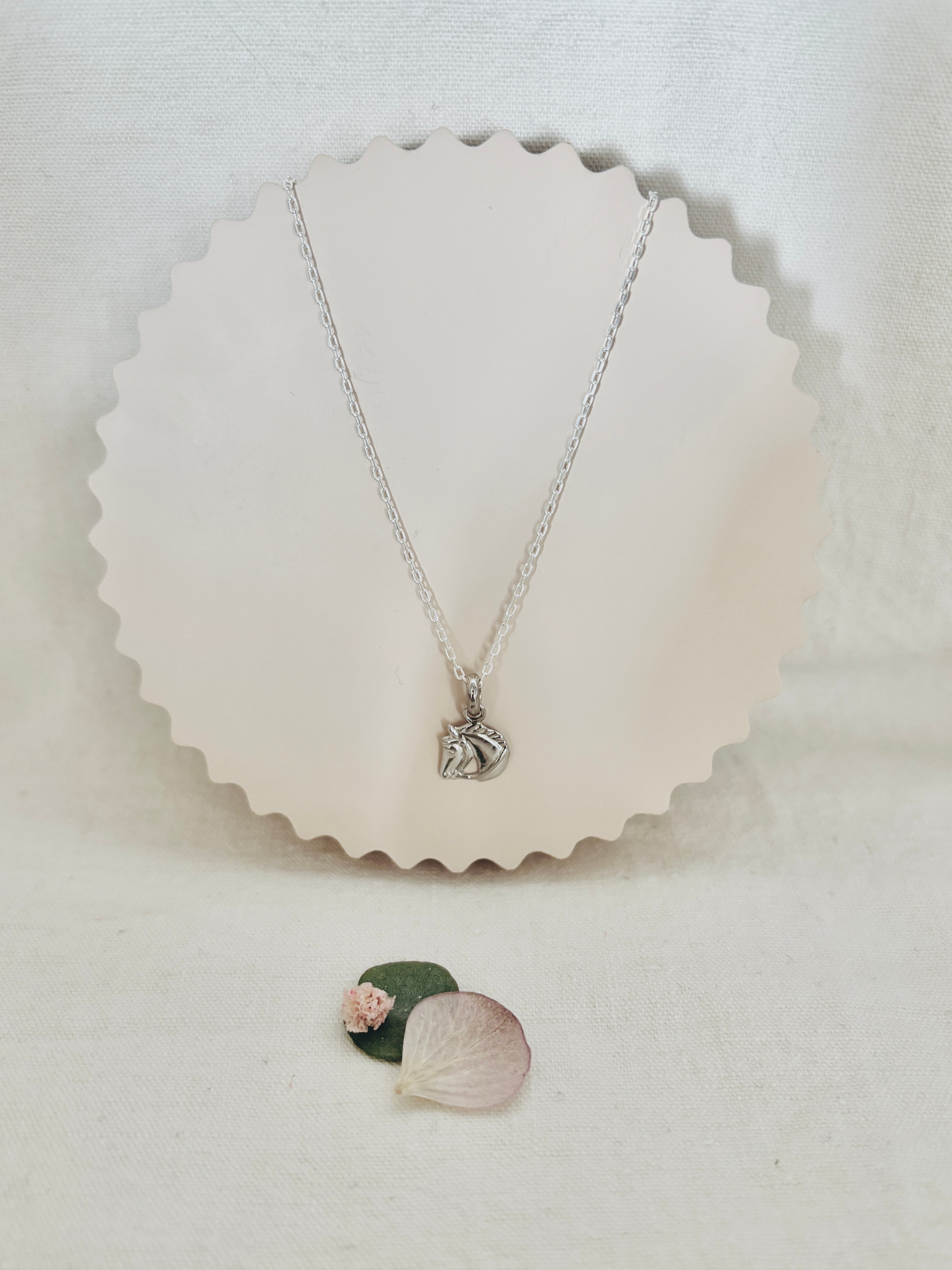 Collier Cheval Clarisse Argent